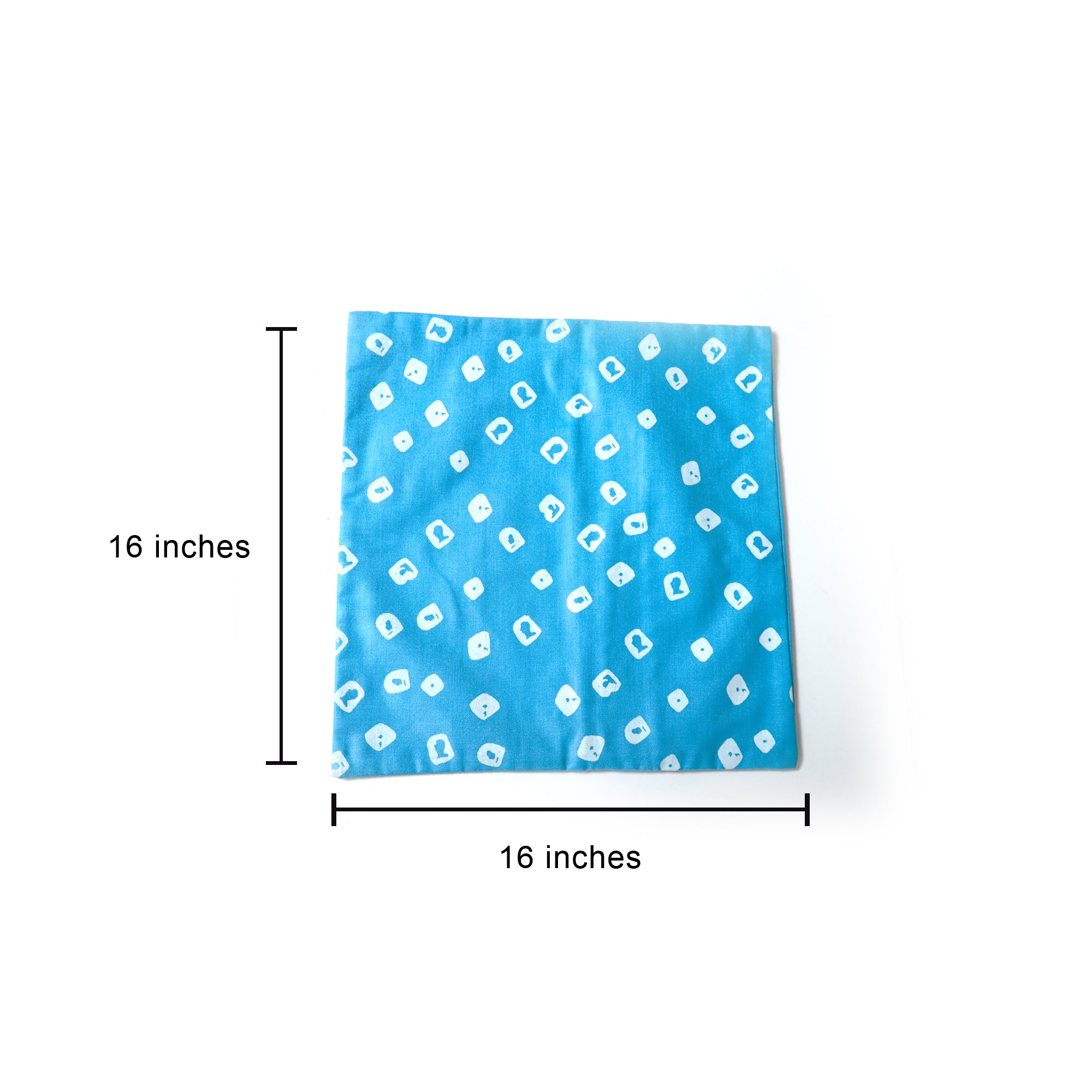blue pillow cover