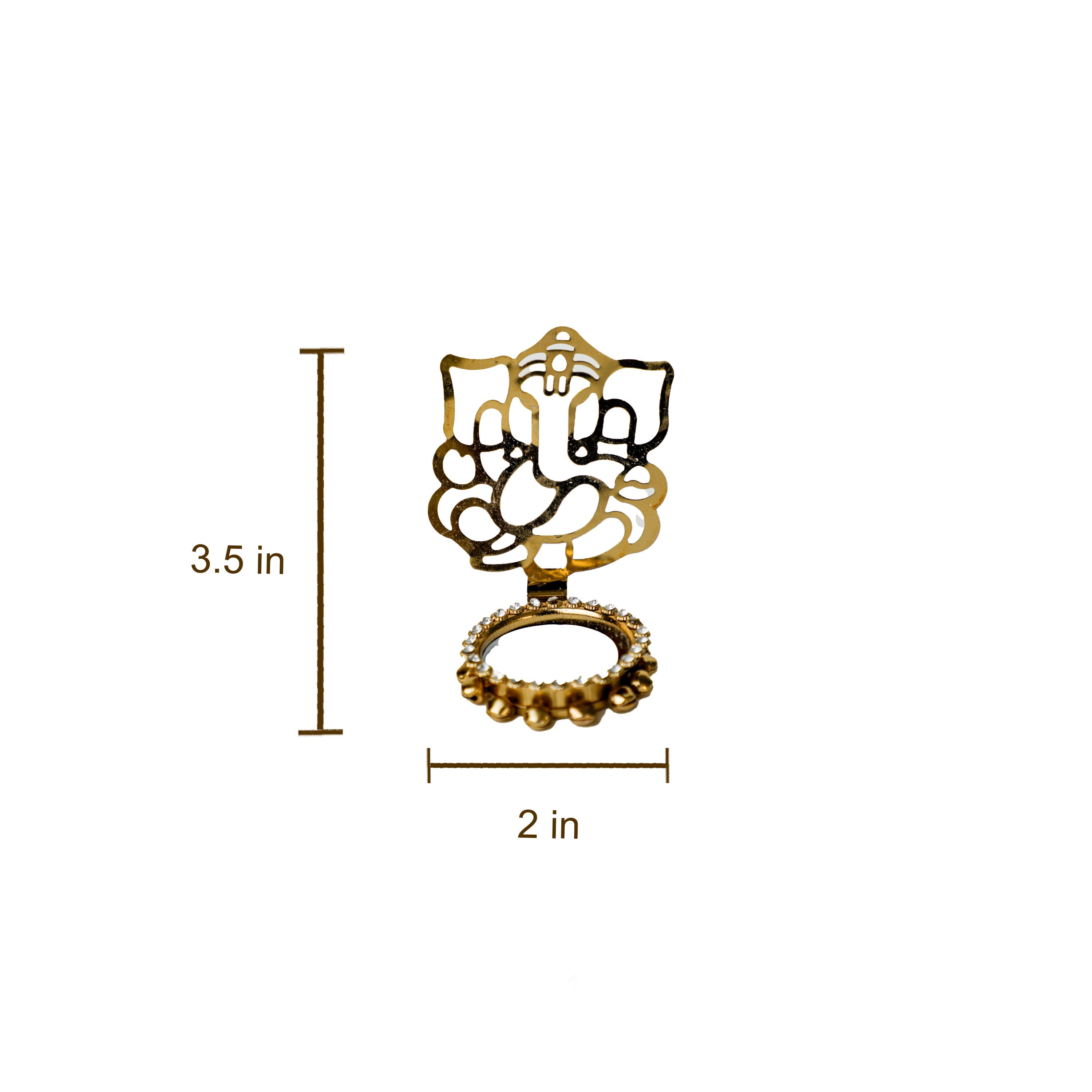 Decorative candle stand for a tea light reflecting a Divine shadow