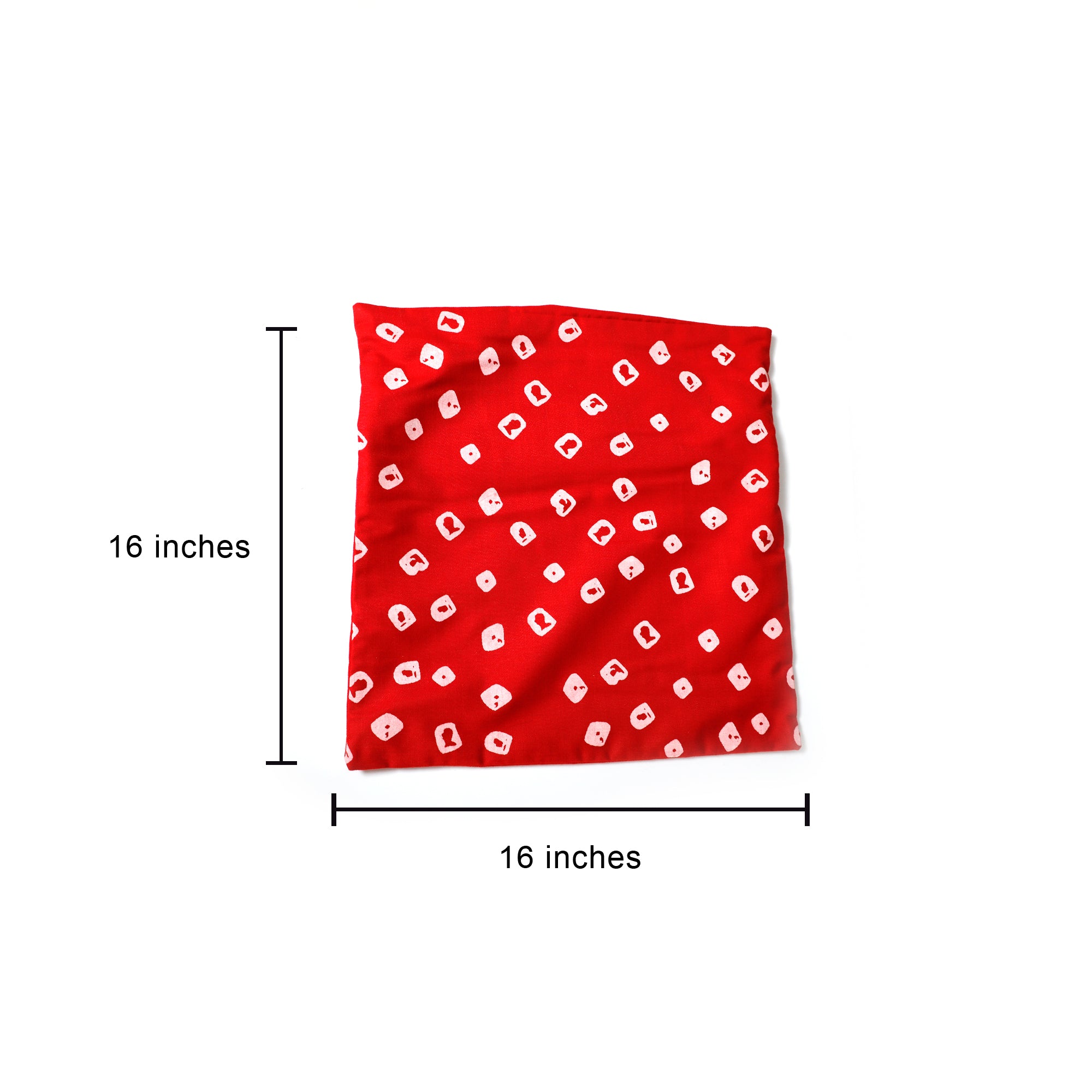 Red Printed Cushion Cover
