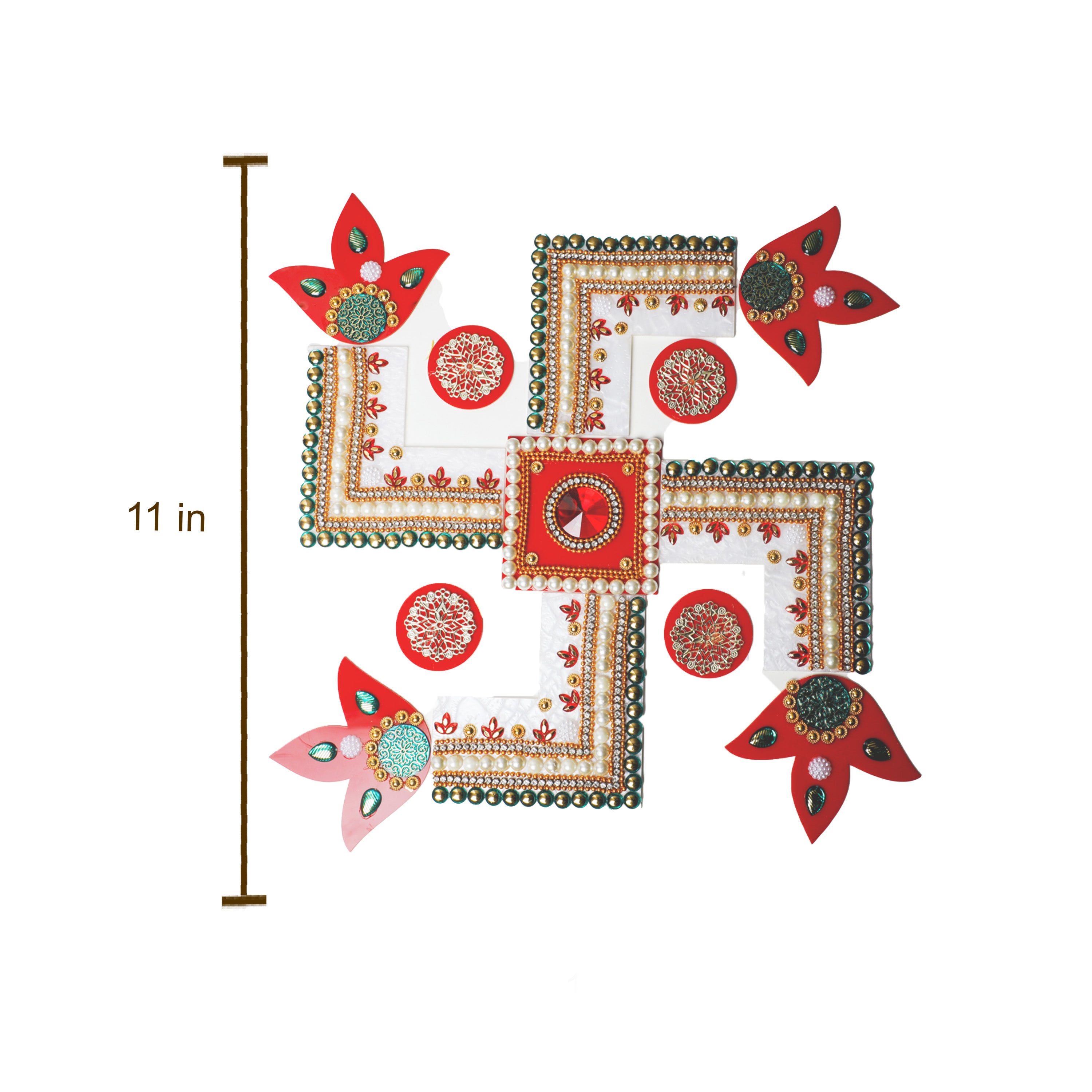 Readyment Rangoli Patch Buy Readymade Swastik Rangoli Online in USA from Desifavors