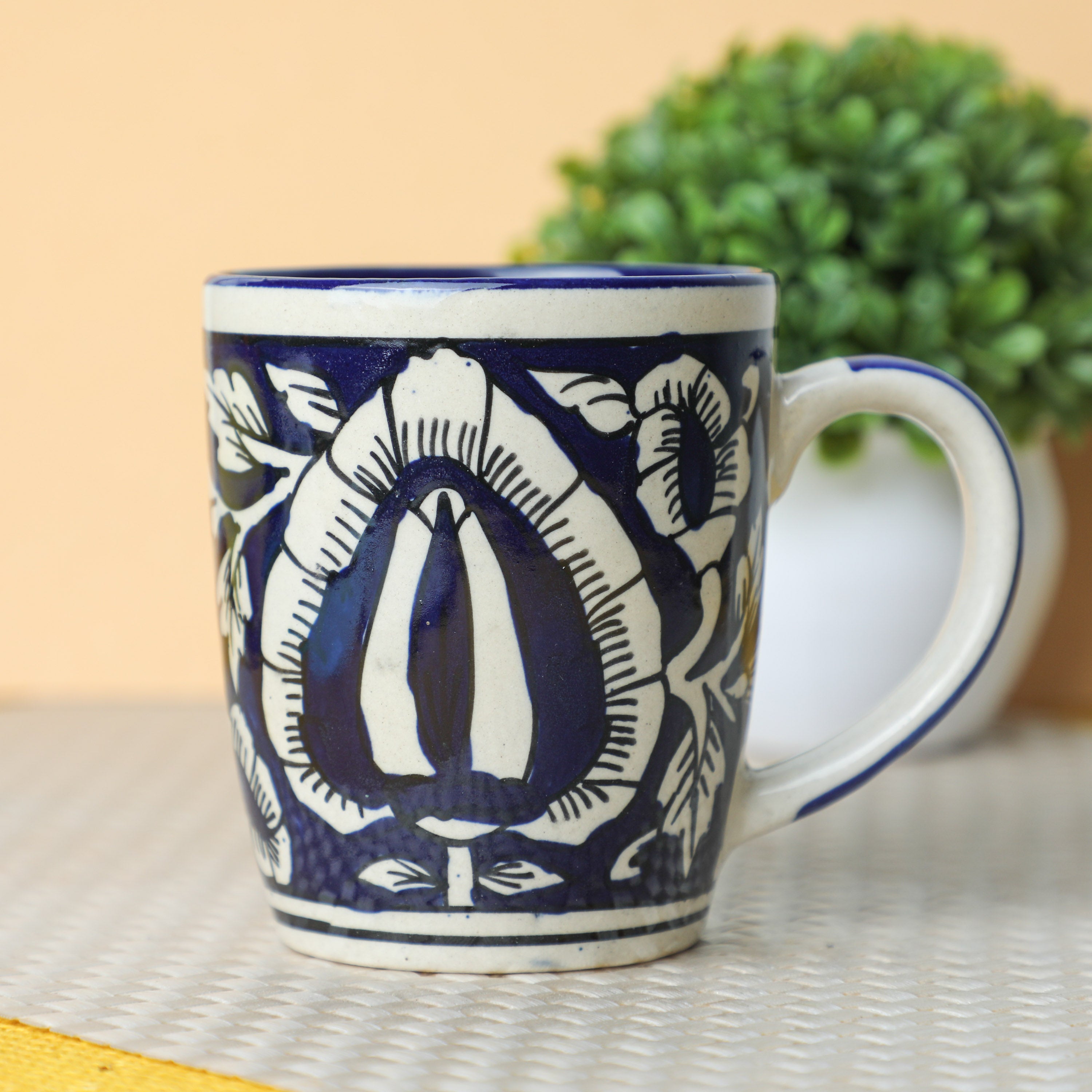 Printed Blue Coffee Mug for daily use in the USA