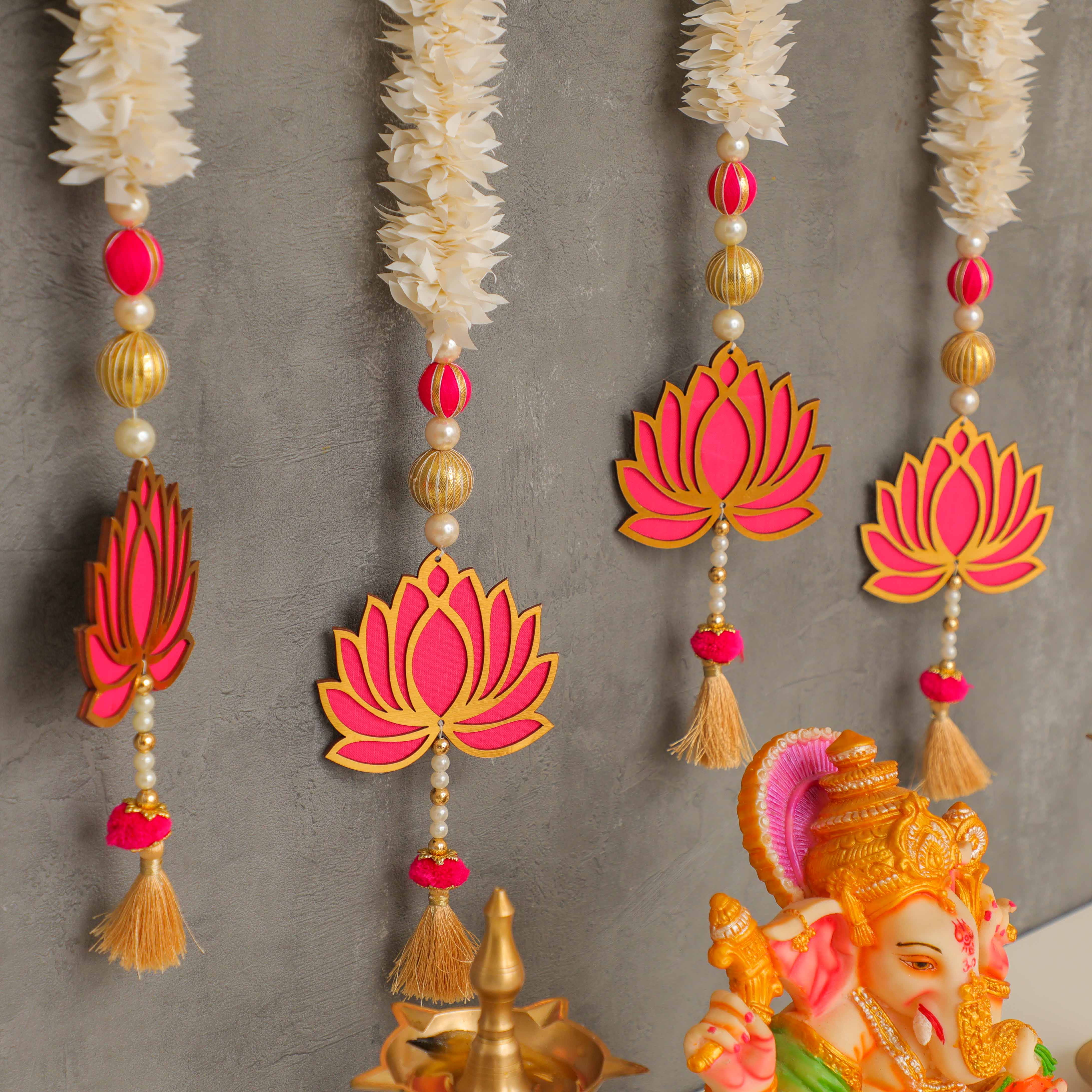 Handcrafted in premium grade material, the traditional lotus cut-outs are surely a festive essential for every occasion.
