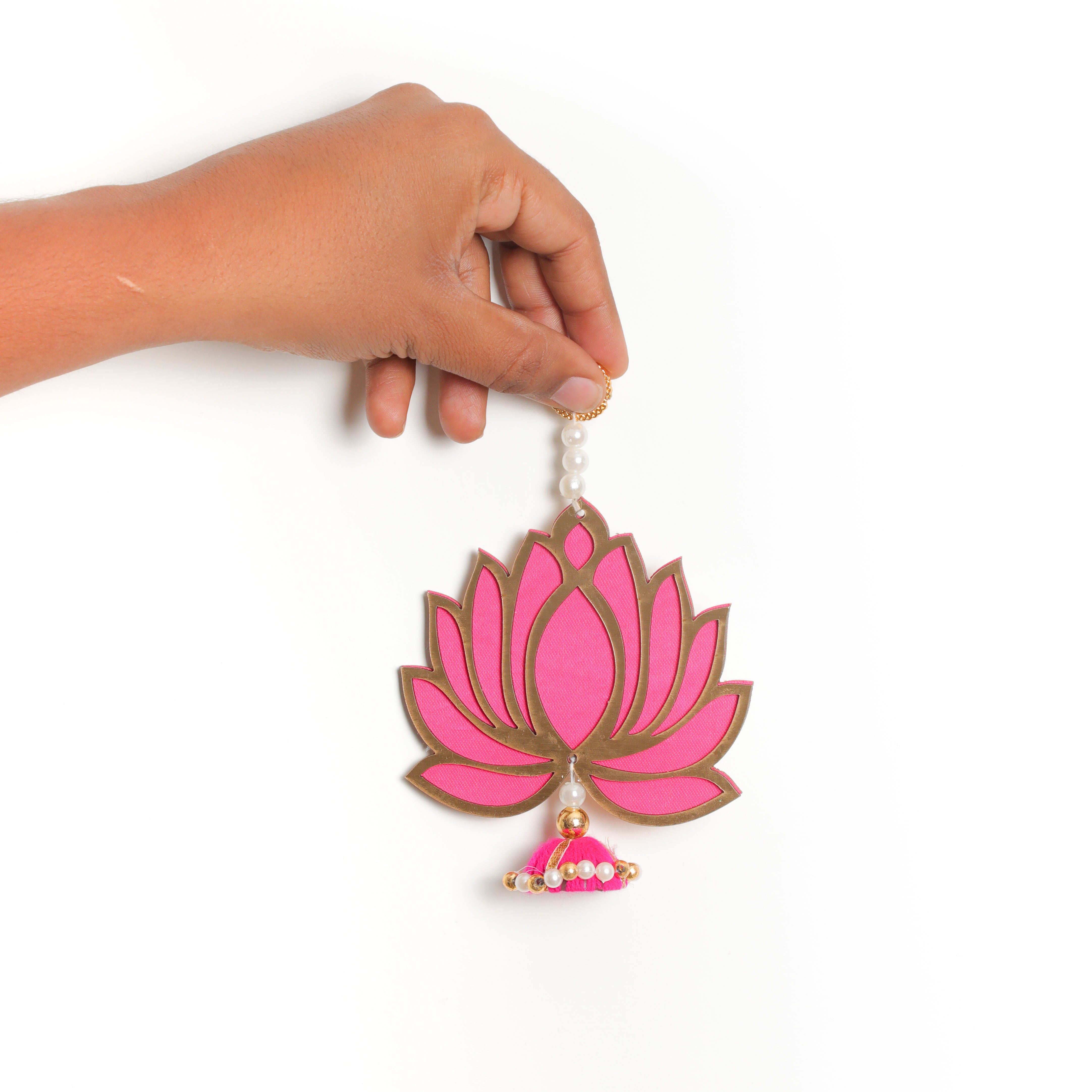 Beautiful Lotus Design with Golden Details