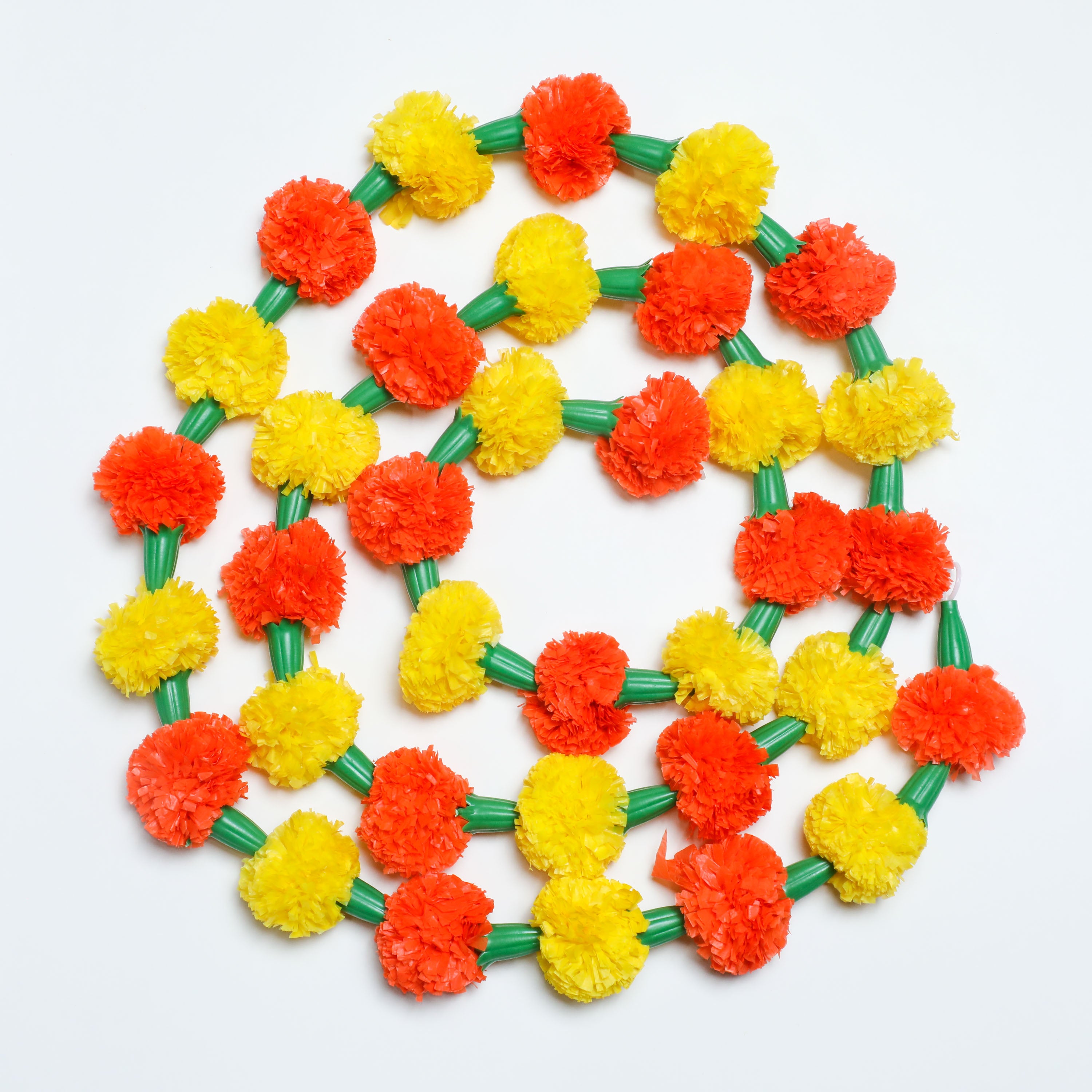 Floral garlands for Indian pooja decorations