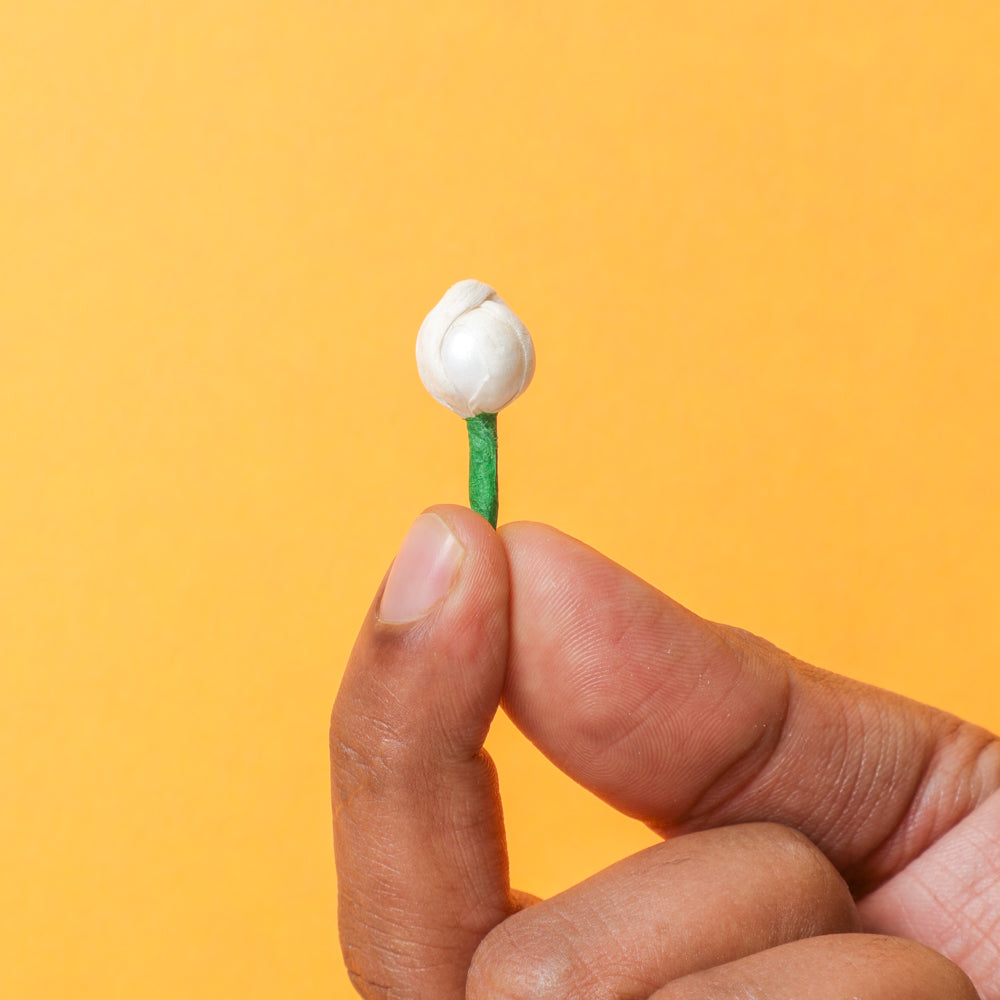 White Floral Mogra Decor for Indian Rituals