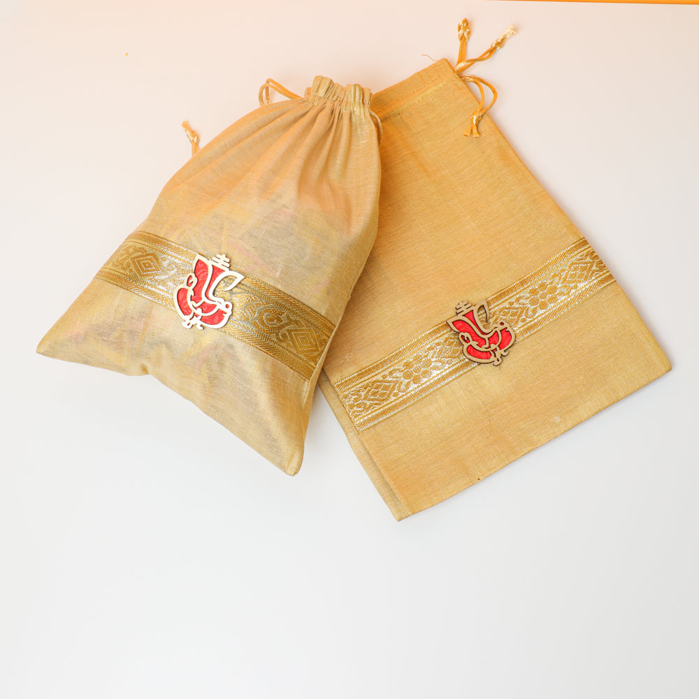 Ganesh Potli Bags for wedding gifts