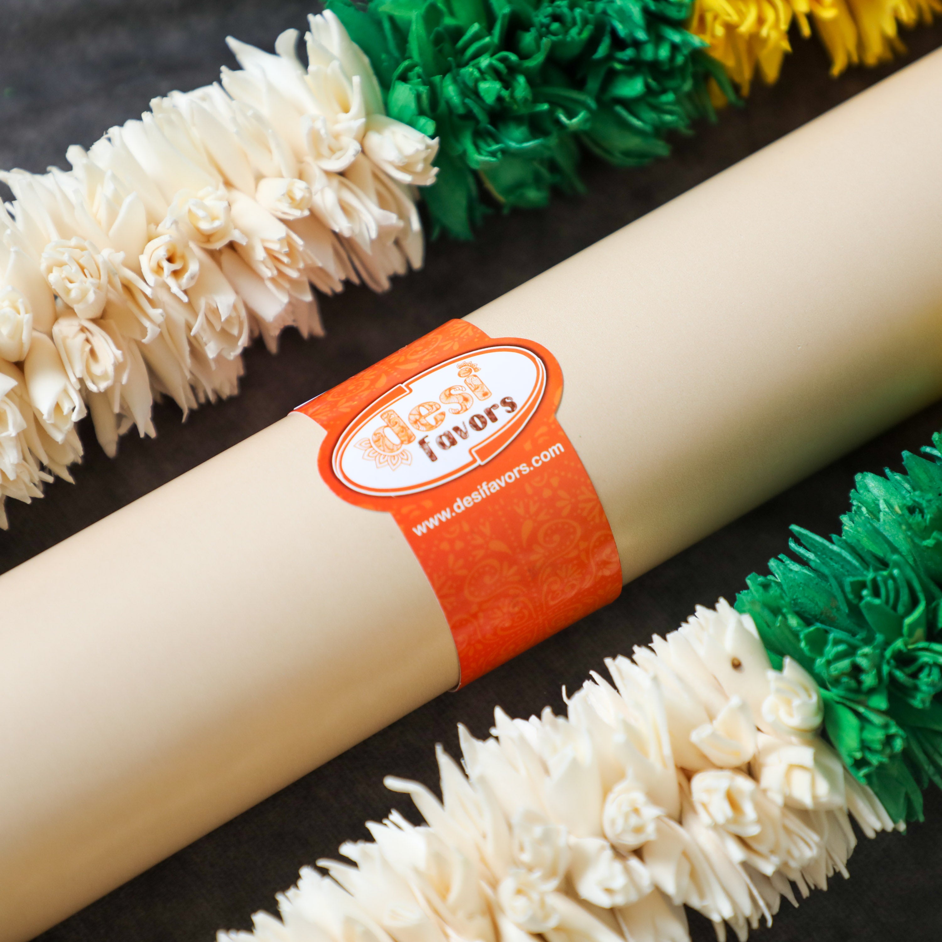 Home/Office Pooja Space Backdrop Decoration Sheet and Garlands