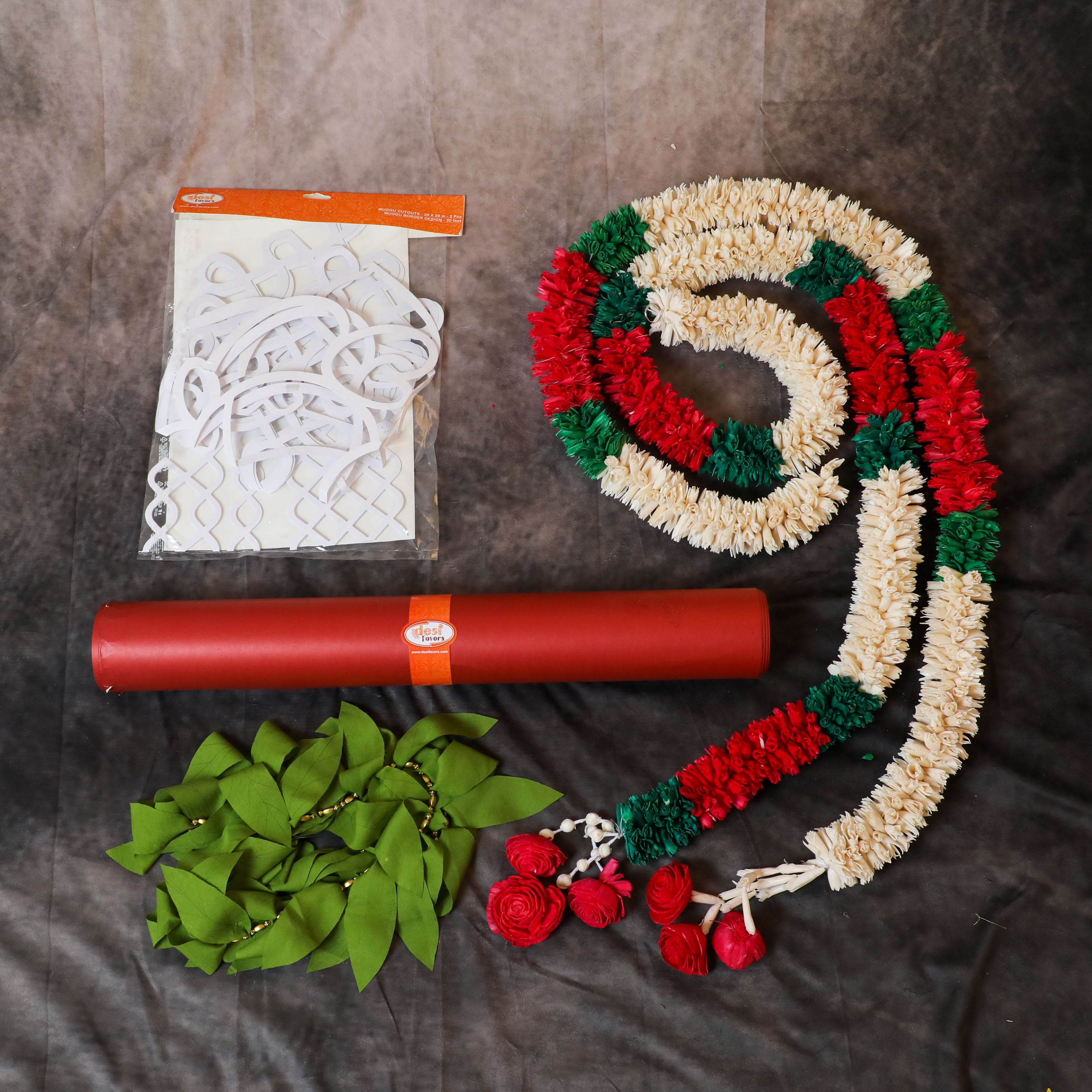 Traditional Backdrop Kit for all Indian Cultural Pooja and Rituals online in the USA