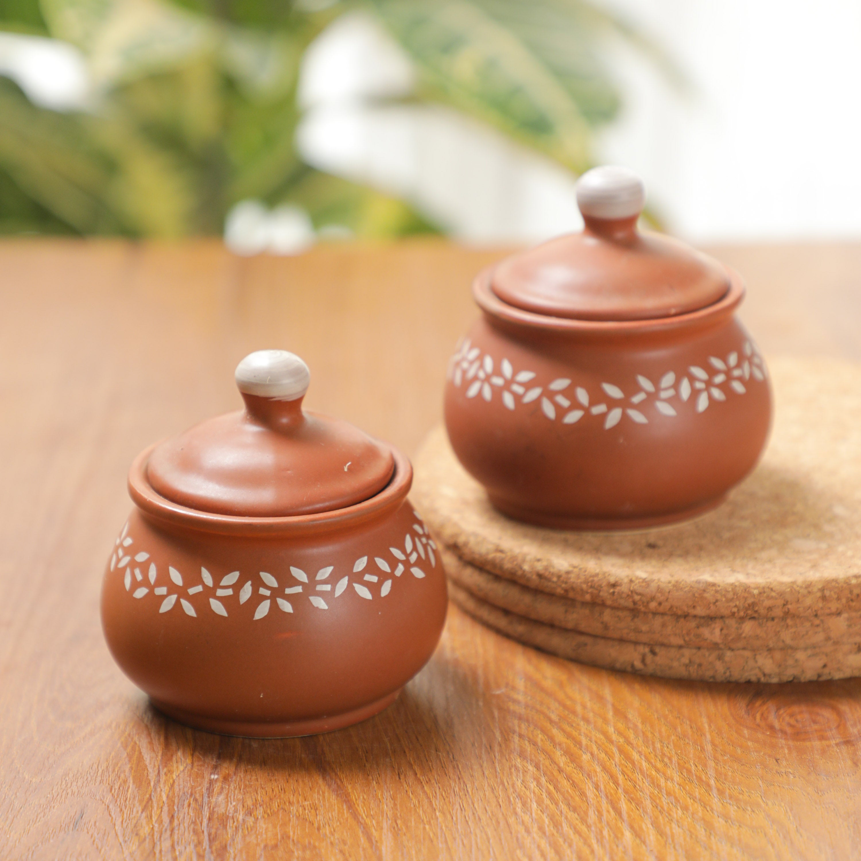 Ceramic Condiment Jars and Pots