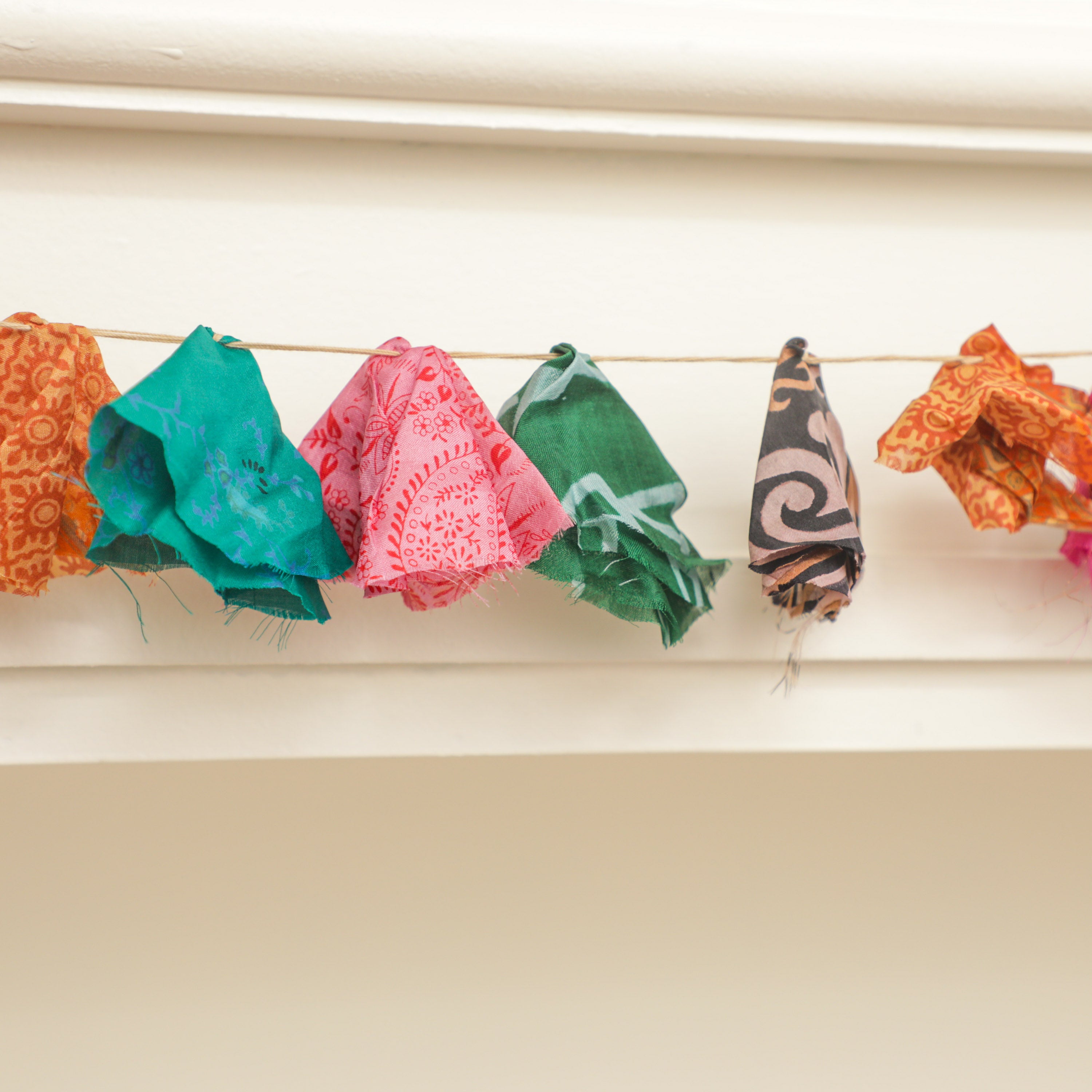 Vintage Kantha Quilt Garland