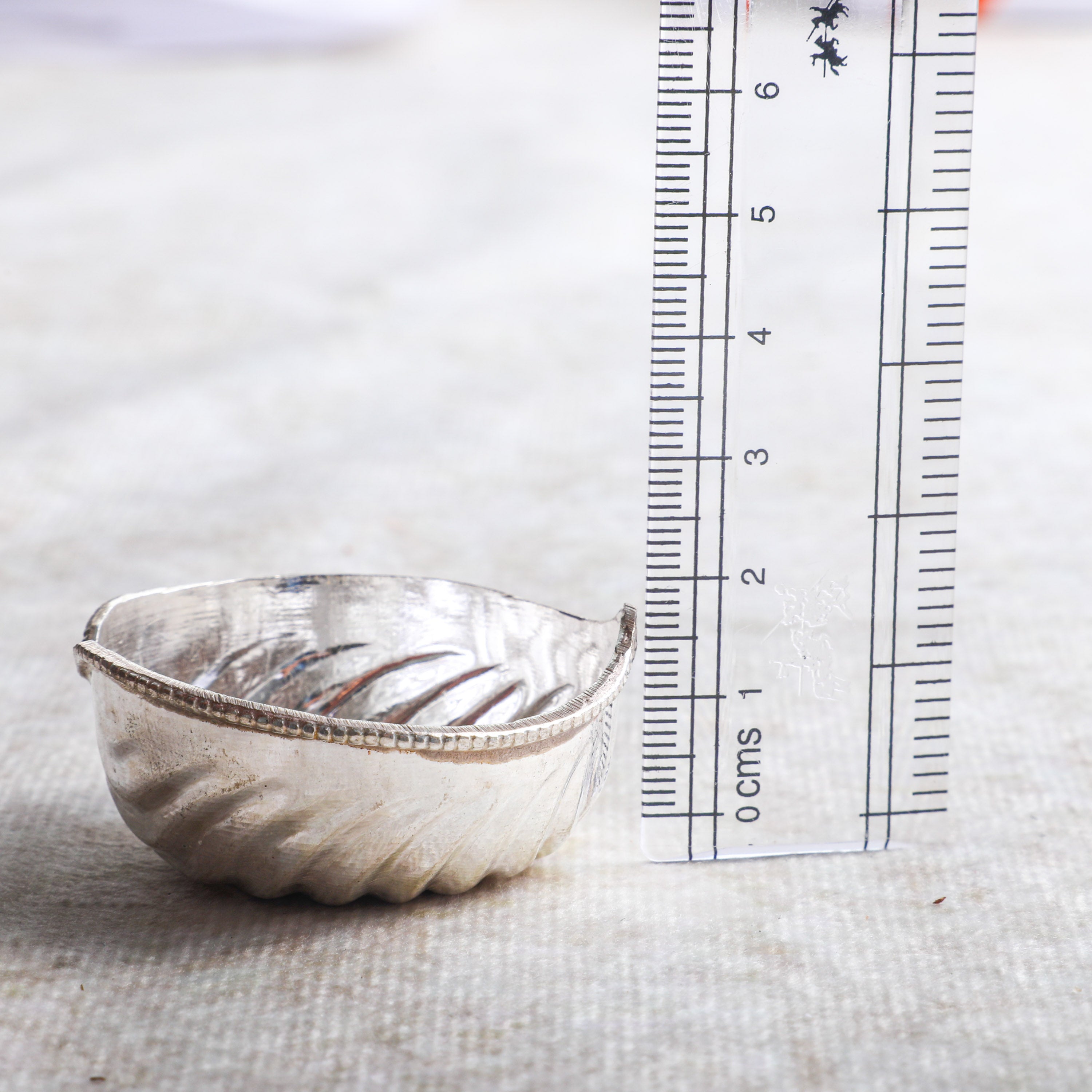 Pooja mandir silver decor
