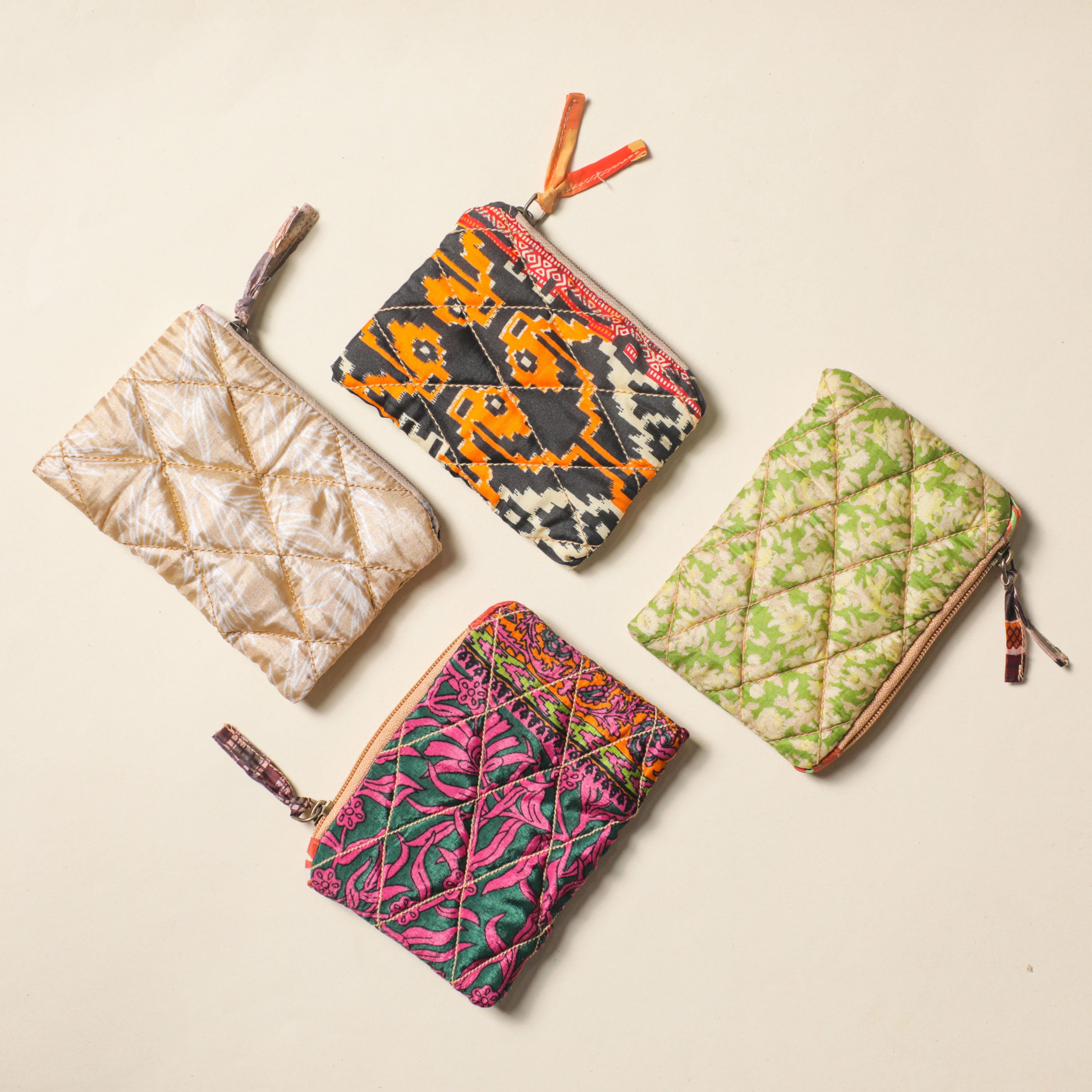 Recycled Cotton Pouch with Zipper