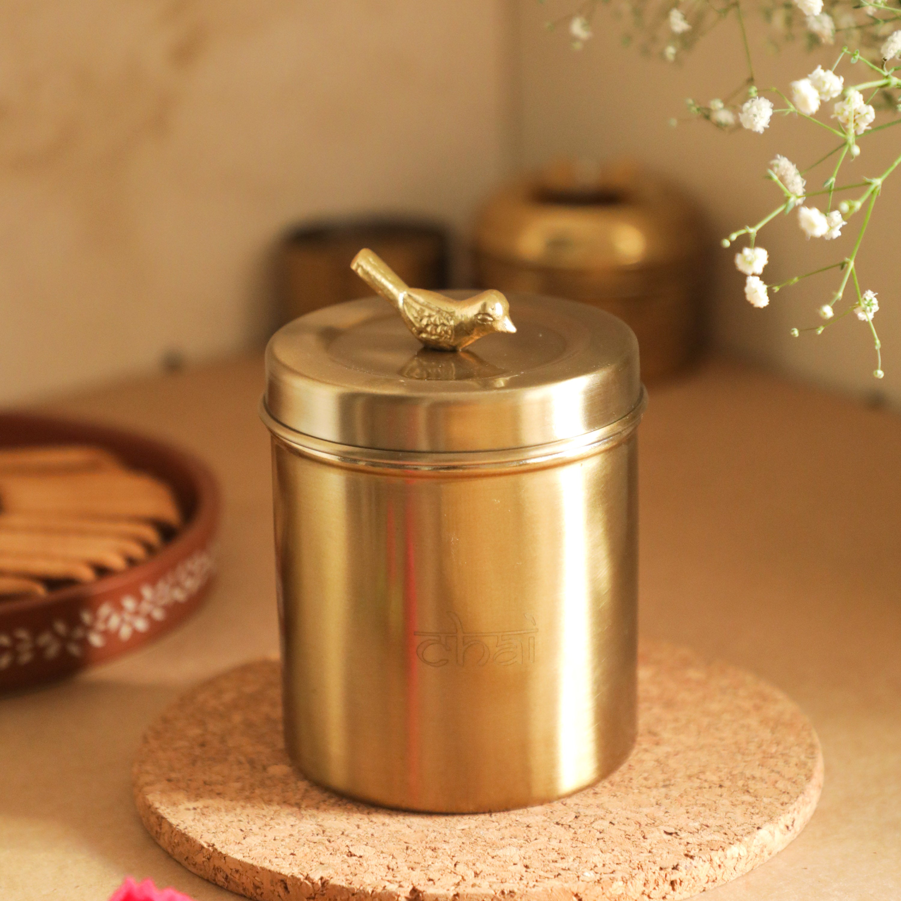 Authentic Chai Box Shop Steel Chai Box Container - A Perfect Kitchen Utility Item