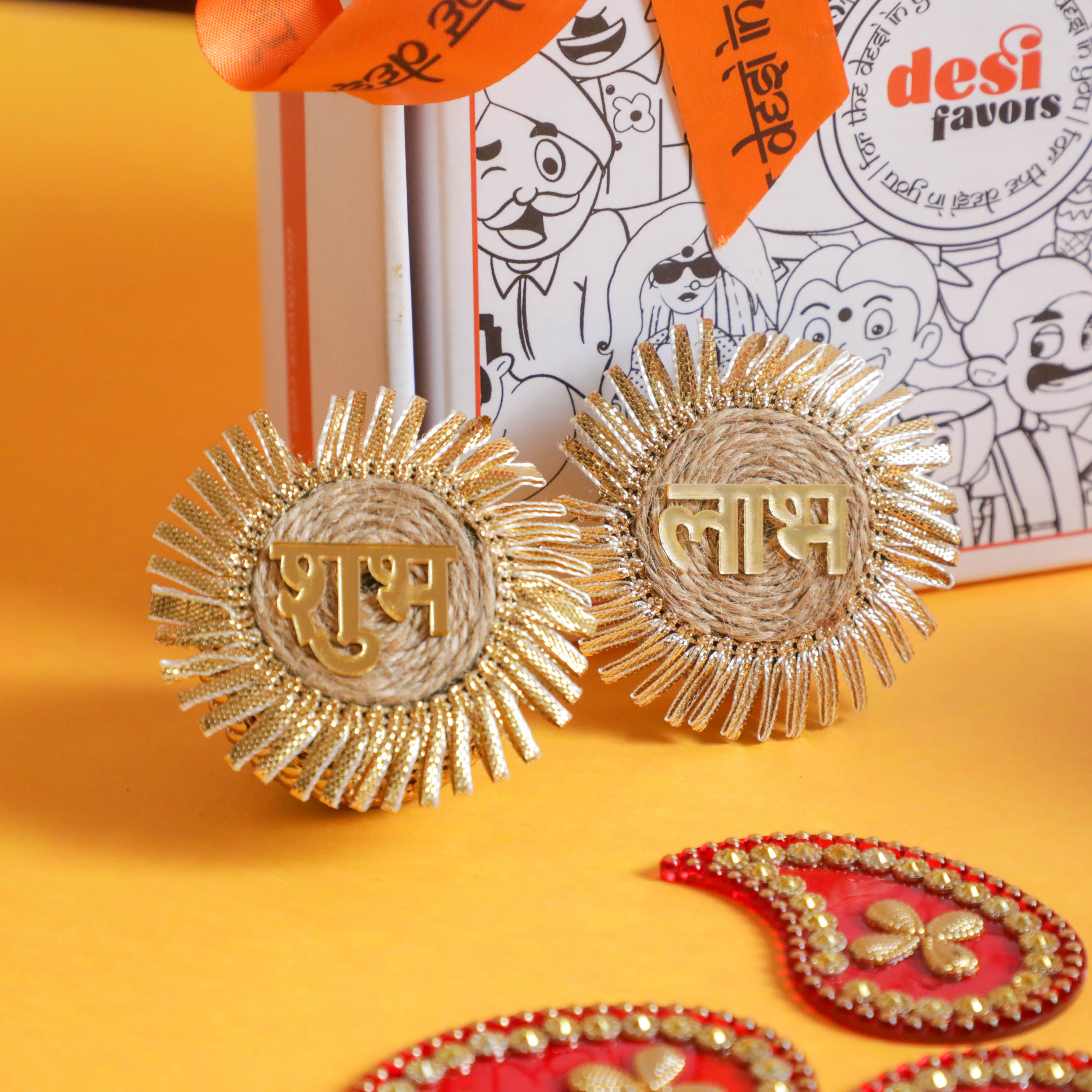 Acrylic stickers for gift wrapping