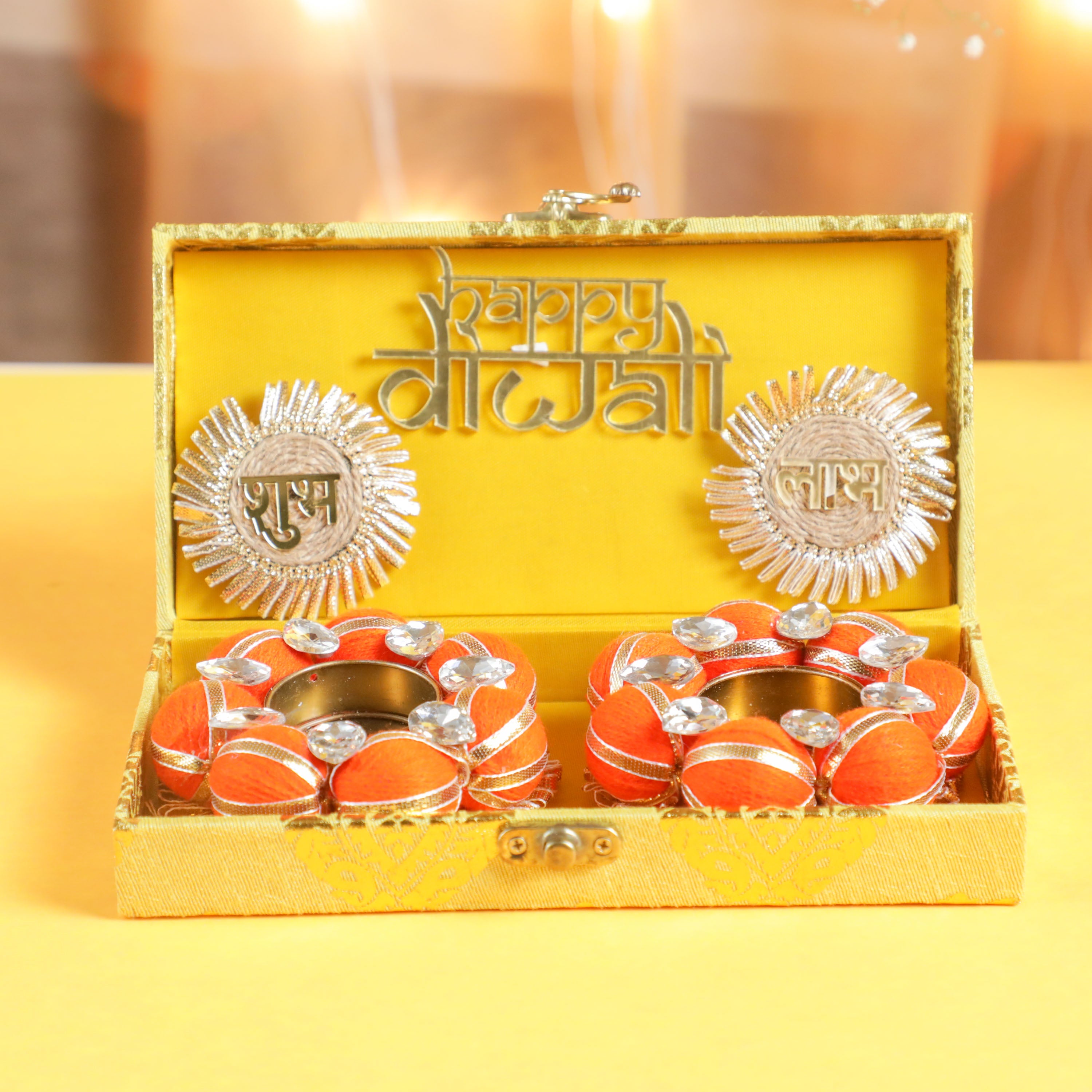 Designer Diya Gift Set for loved ones