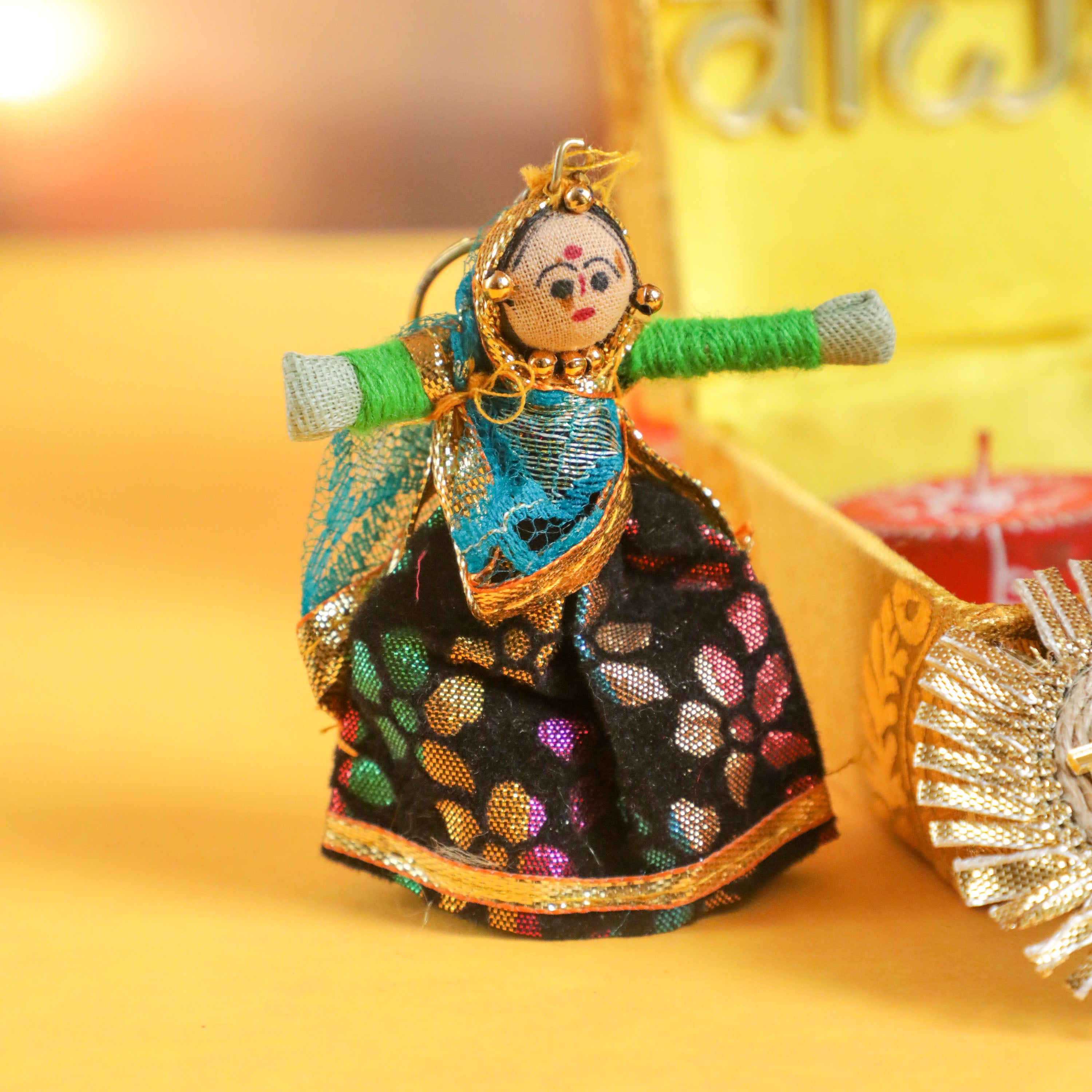 Handmade Rajasthani female puppet