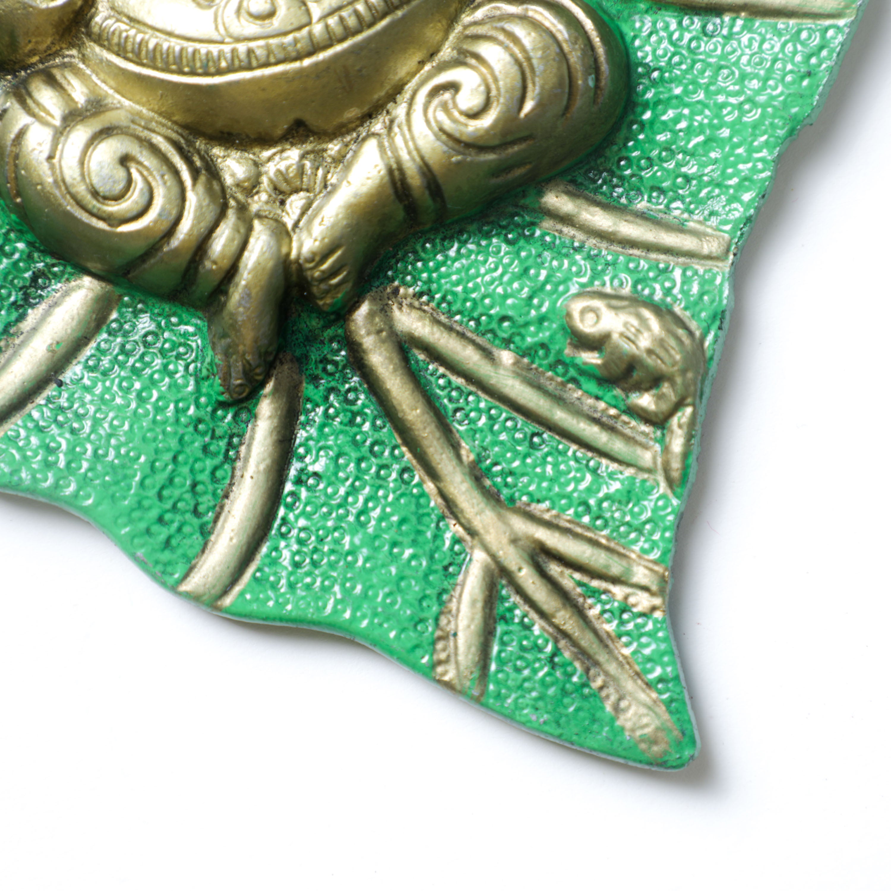 Mushakraj Depiction On Peepal Leaf Statue