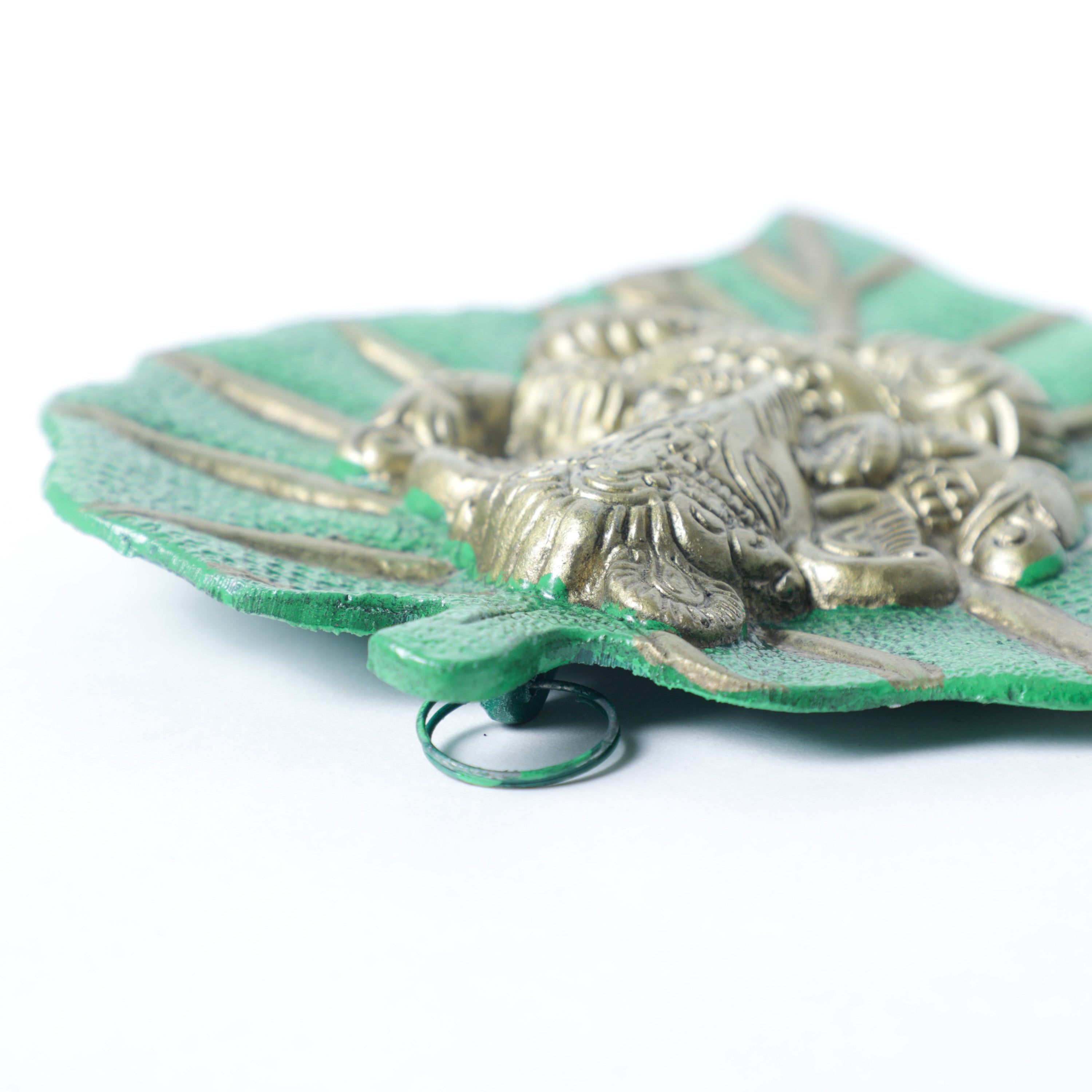 Ring holder attached to ganesha wall figurine