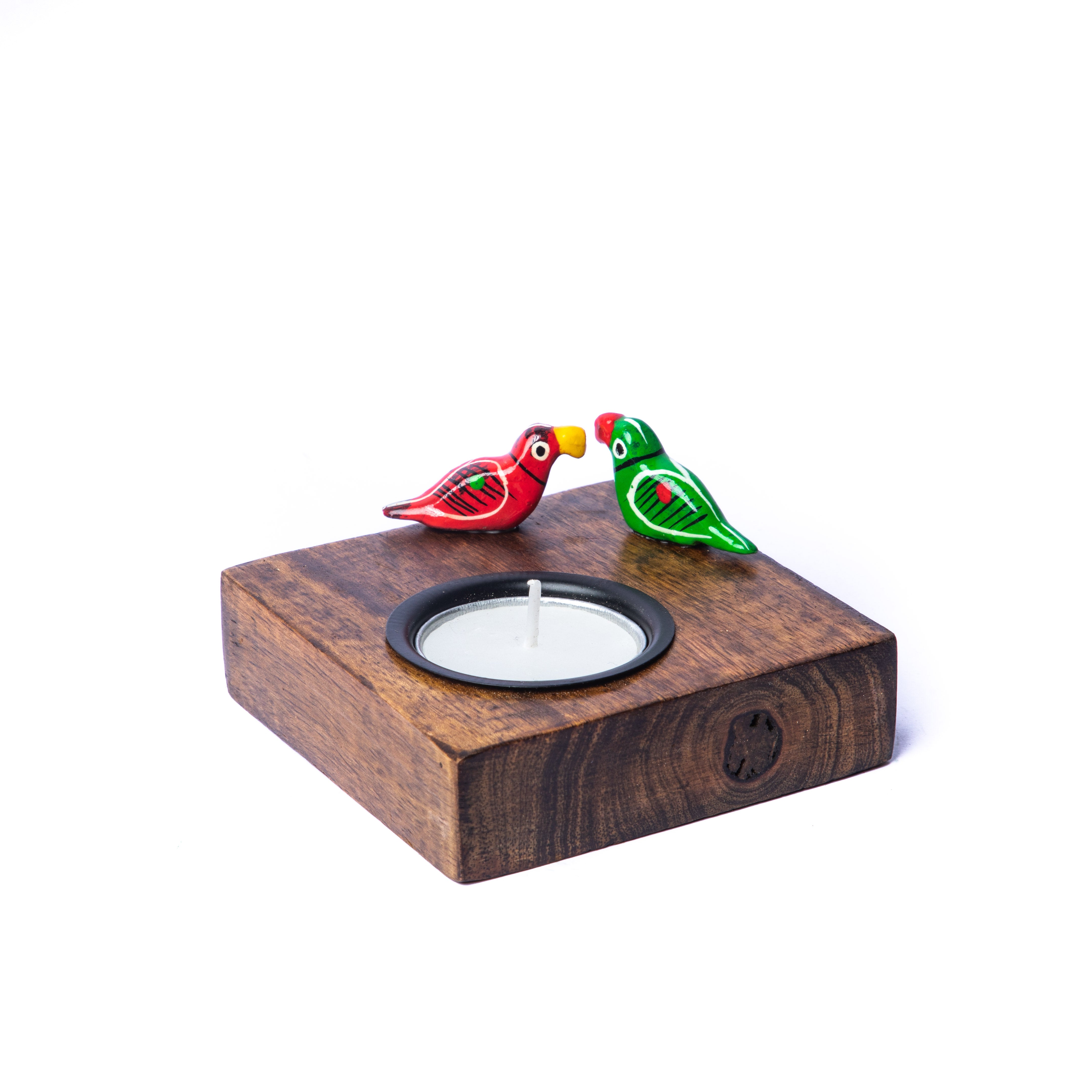 Wood crafted Tealight holder for home/office/reception decor