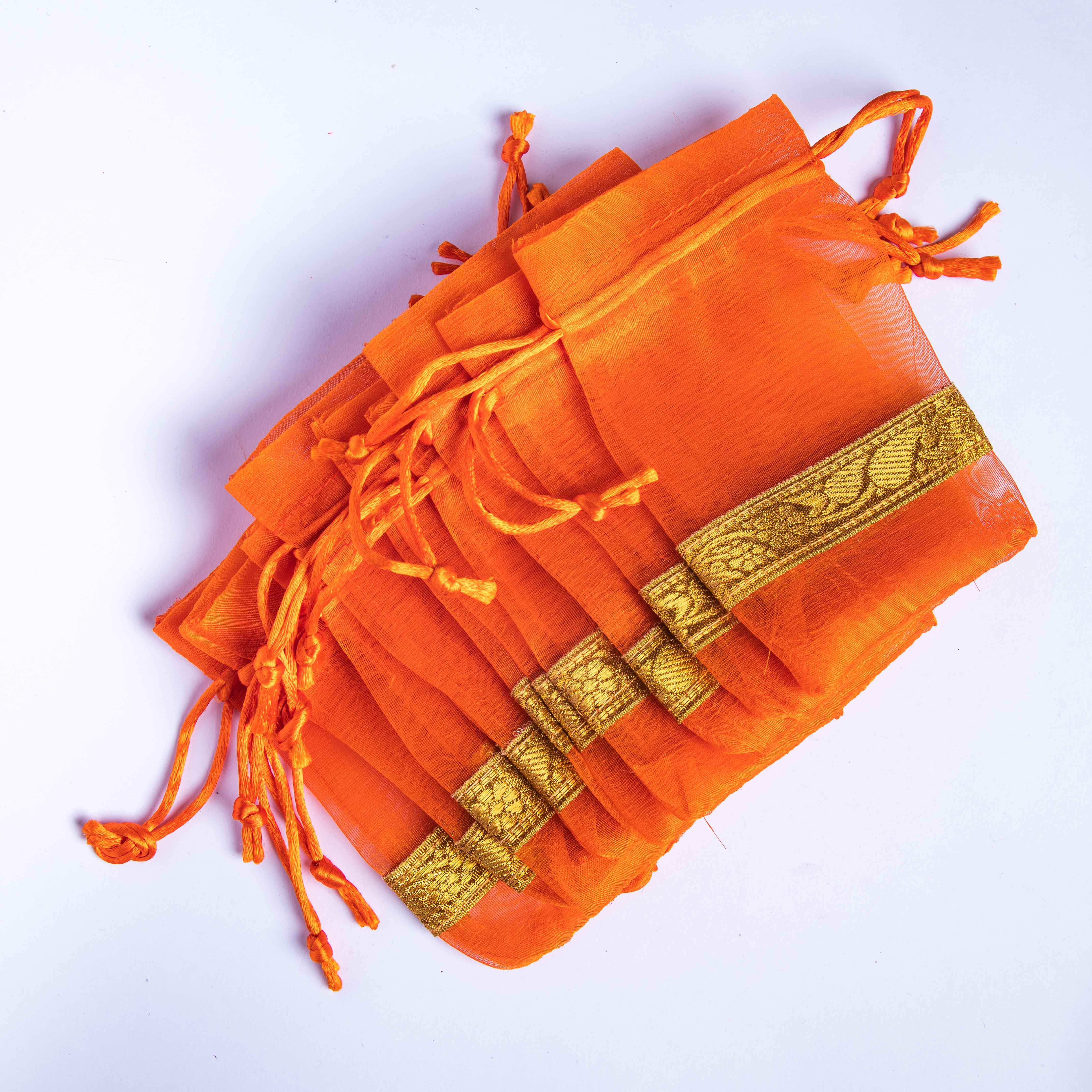 Fabric Potli Bags for Return Gift Wrapping