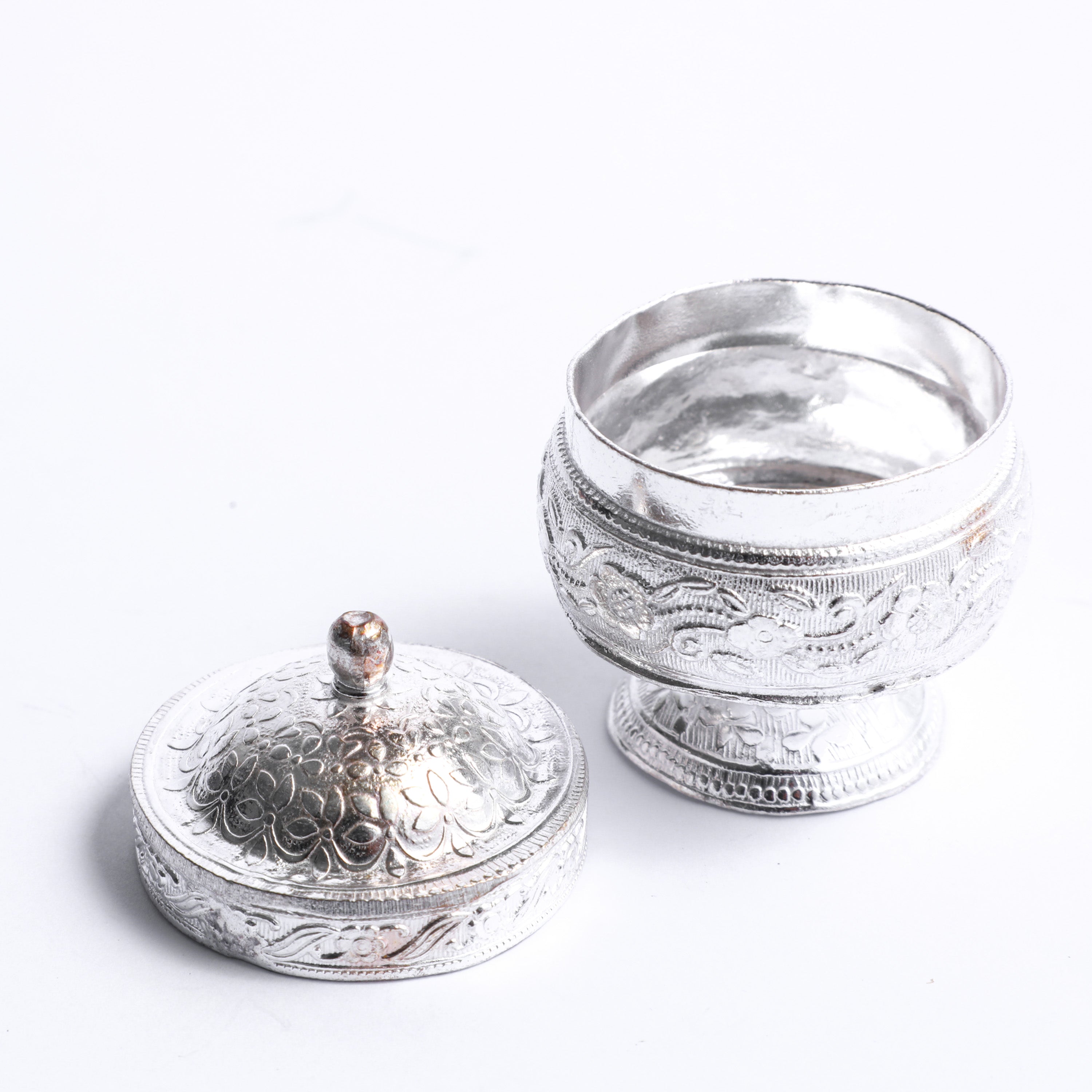 GOLDGIFTIDEAS Pure Silver Gandham Bowls for Pooja, Return Gifts for  Wedding, Silver Bowl for Baby (Pack of 5)
