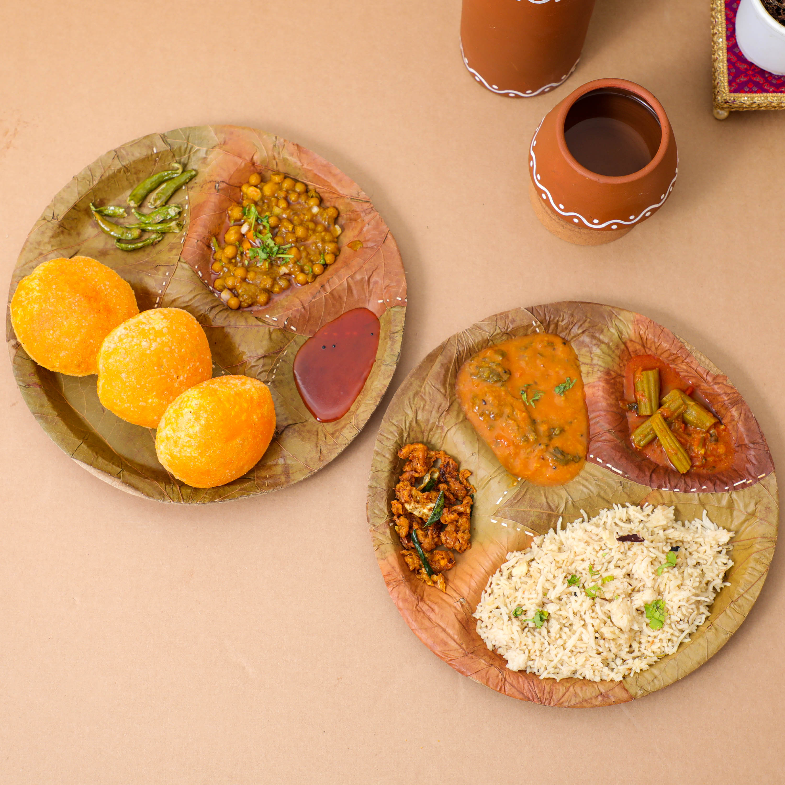 12 Biodegradable Disposable Plates - Made in India