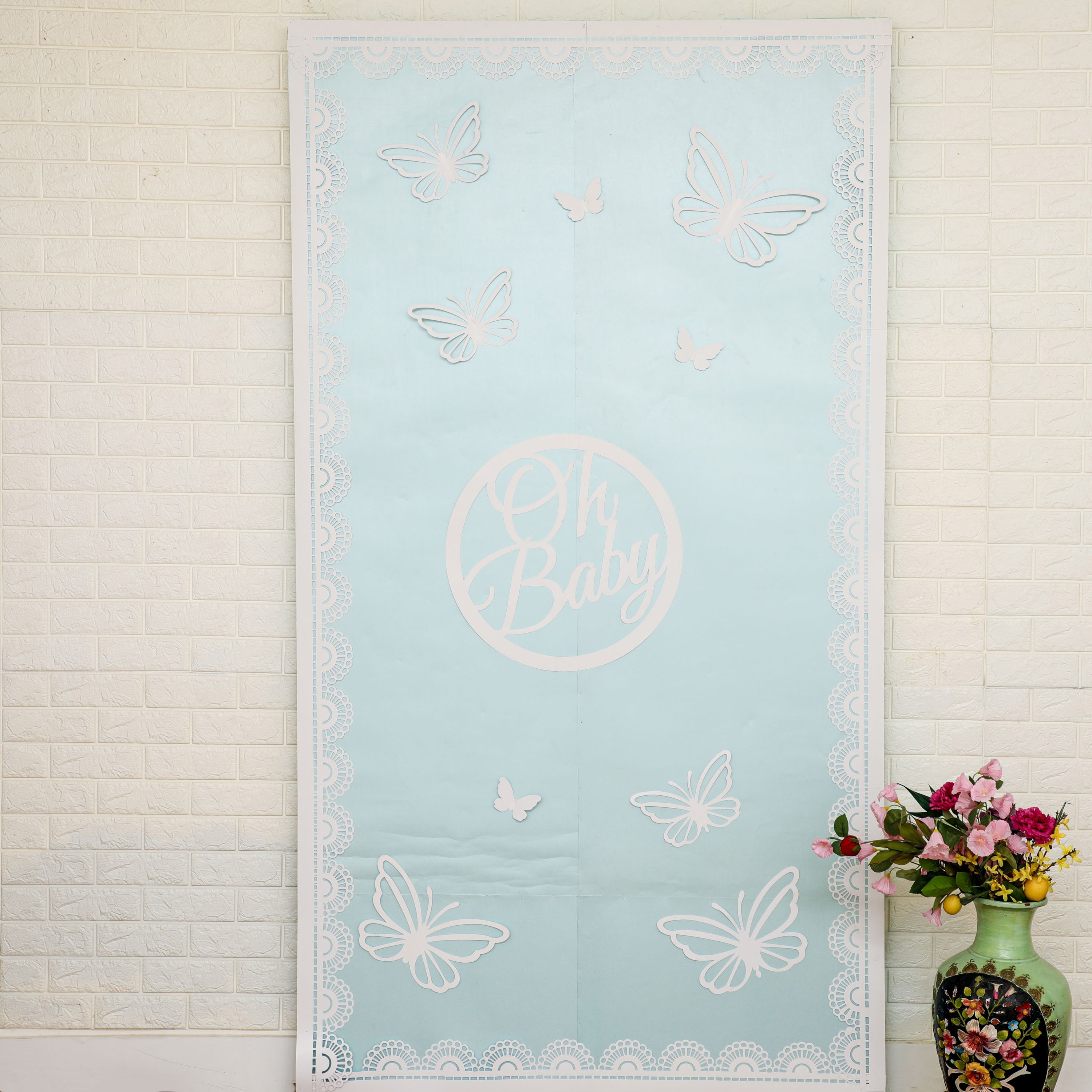 Baby Blue Backdrop Sheets