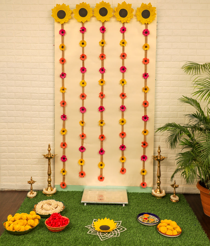 Background decoration ideas for traditional indian events
