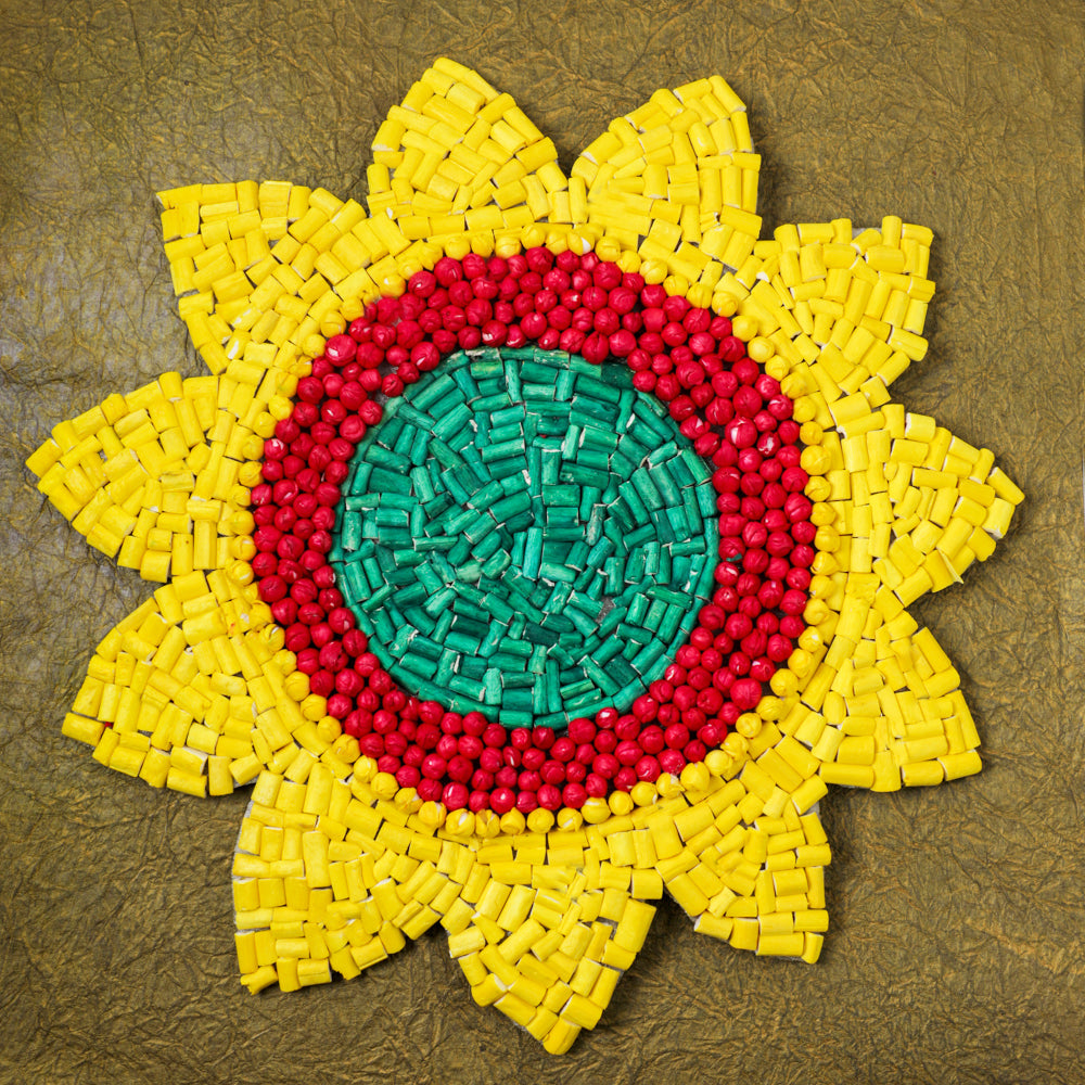 Foam Floral Background Decor