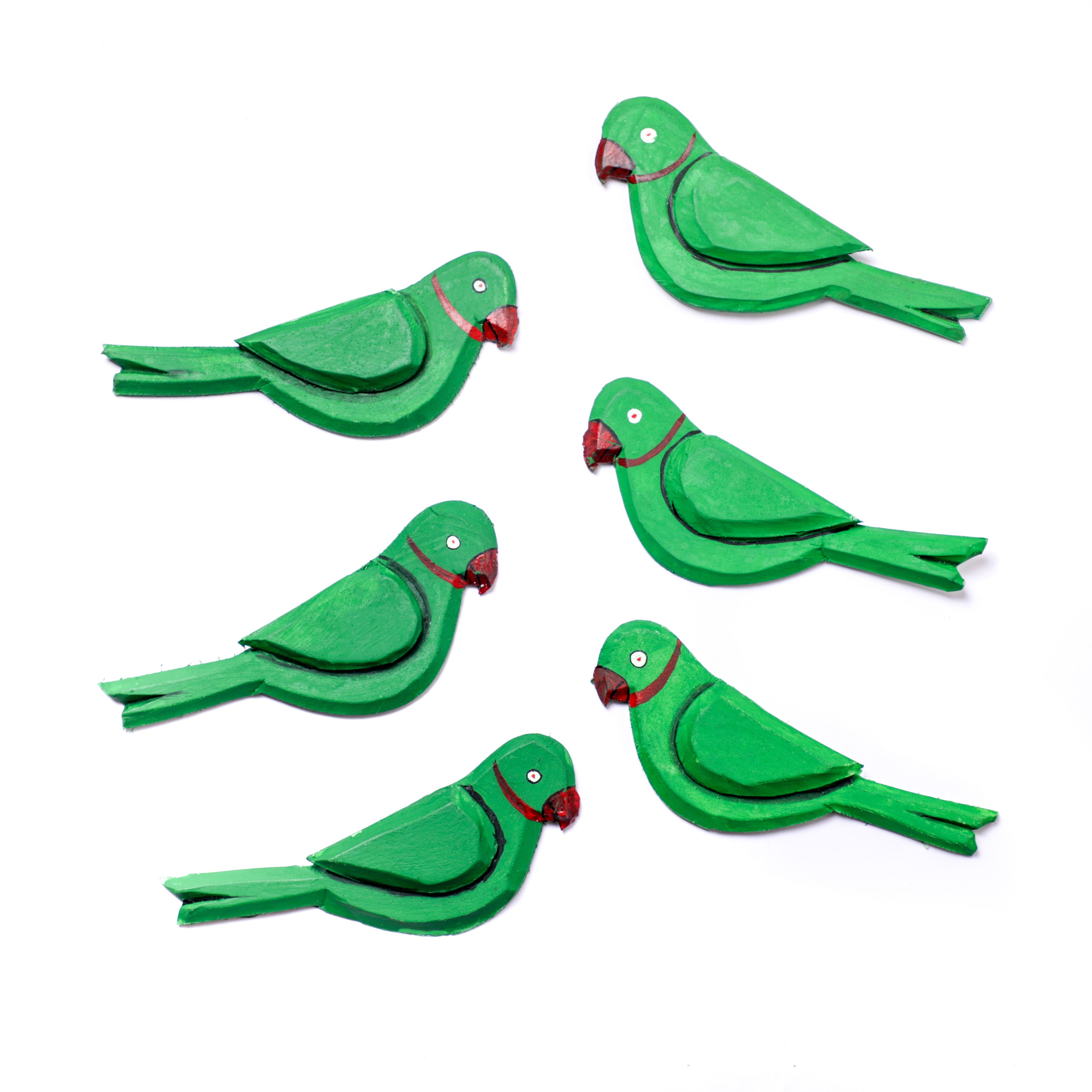Foam Traditional Parrot cutouts for background decor