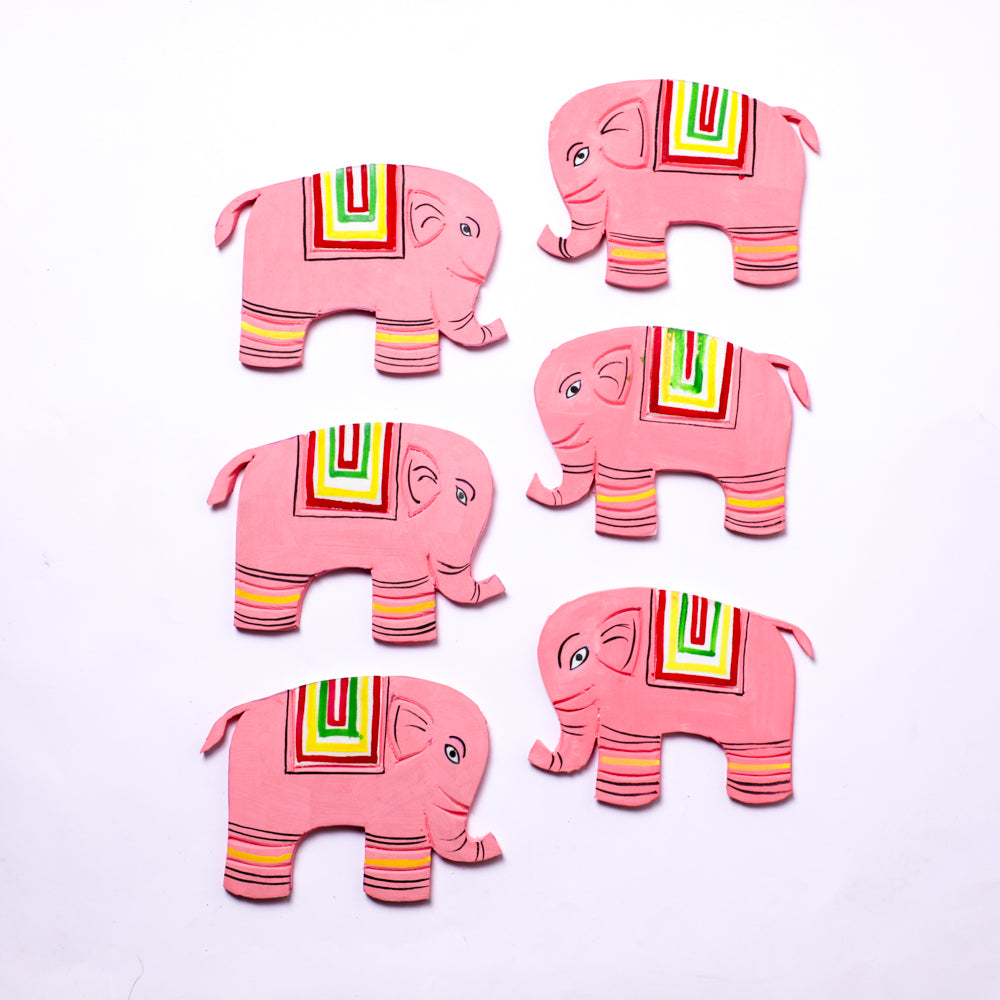 Traditional Elephant cutouts for background