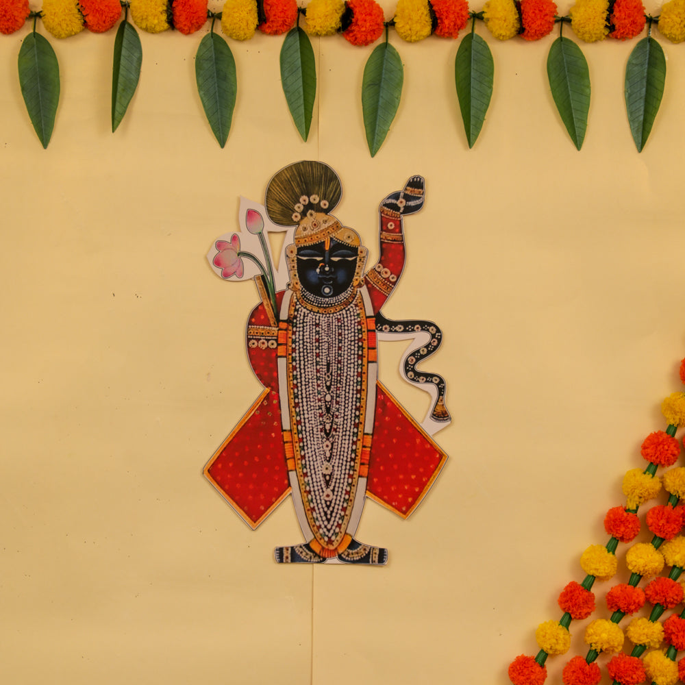 Indian decoration Shrinathji cutouts