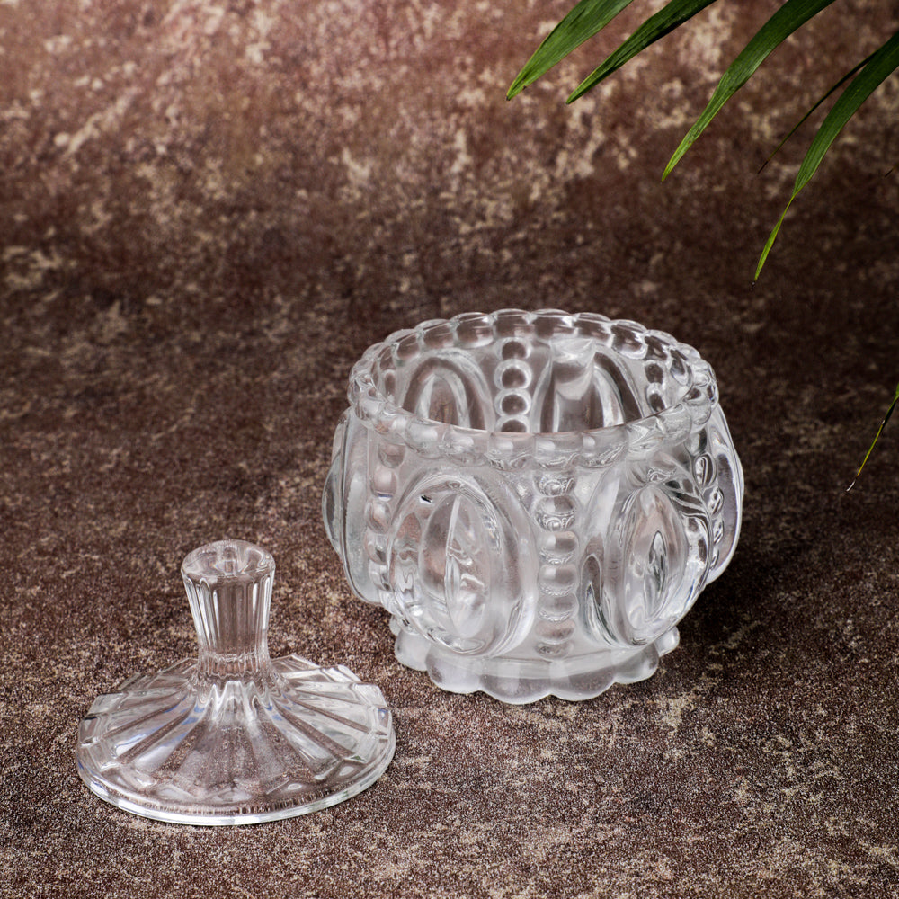 Transparent Crystal Bowl for storing kitchen essentials
