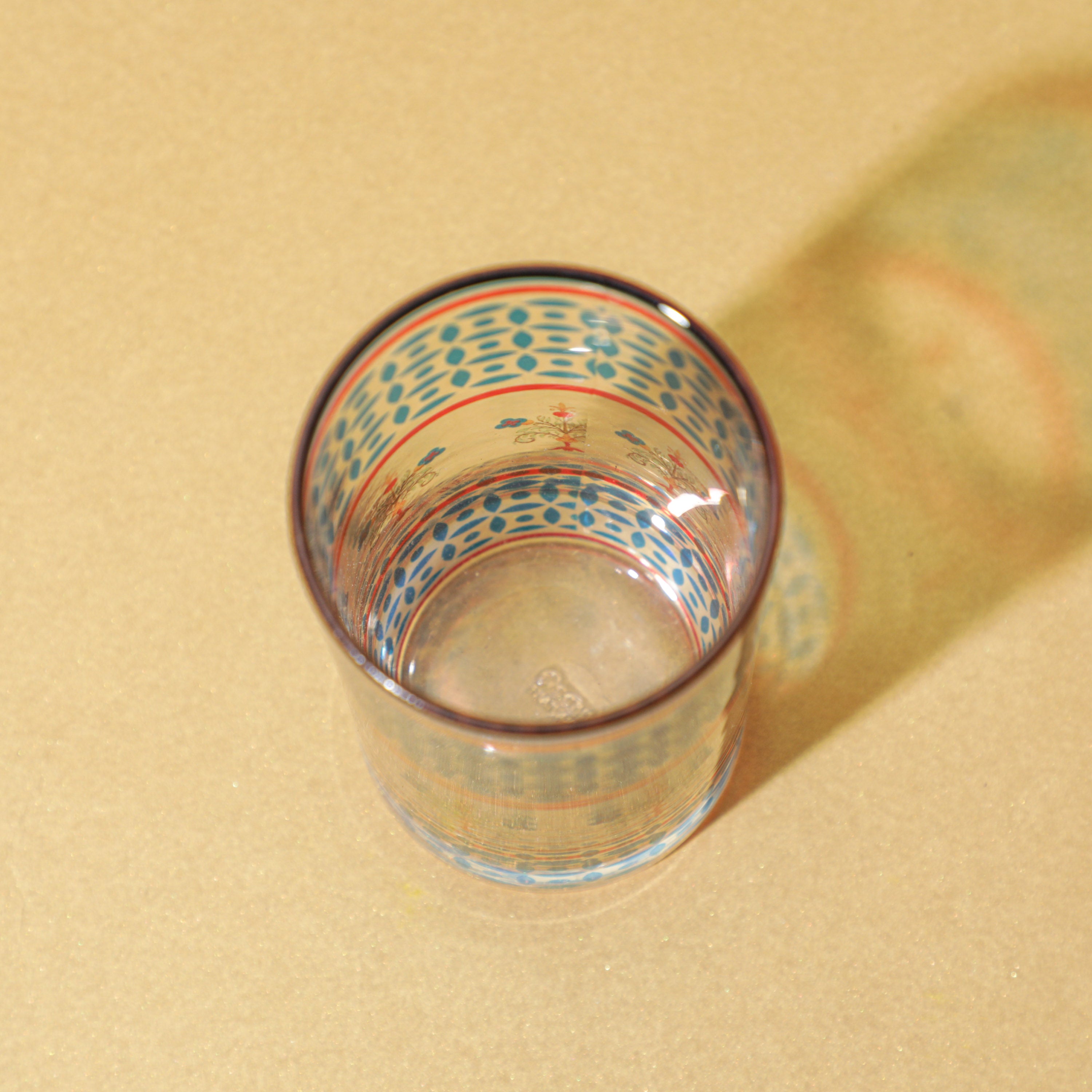 Flowers and Ferns Drinking Glass