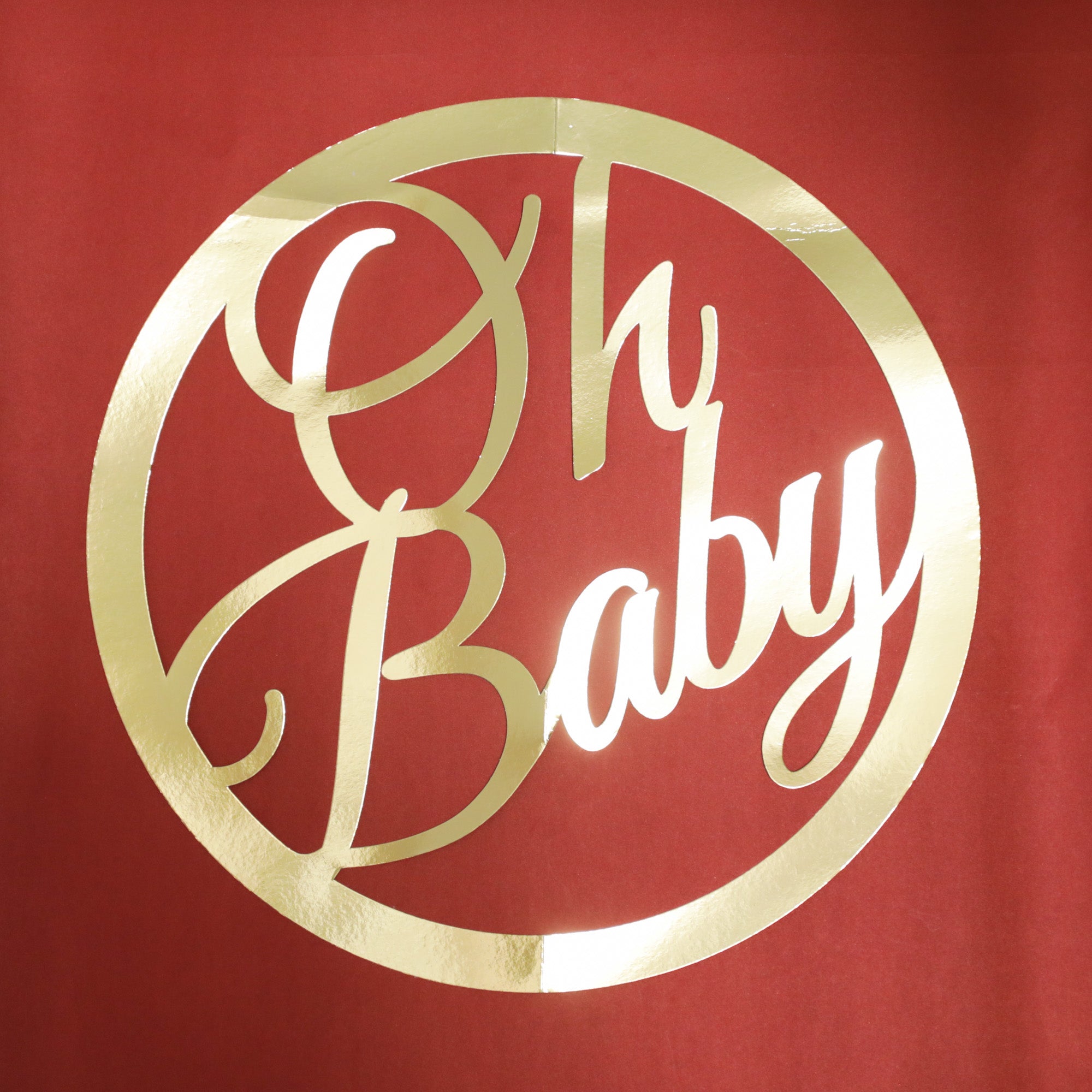 Oh Baby cutout for kids birthday decoration