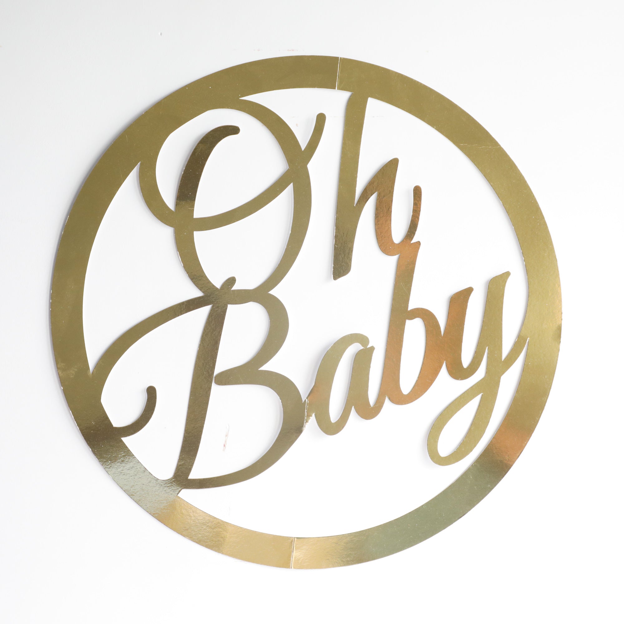 Gold Decor cutouts for birthday party celebrations