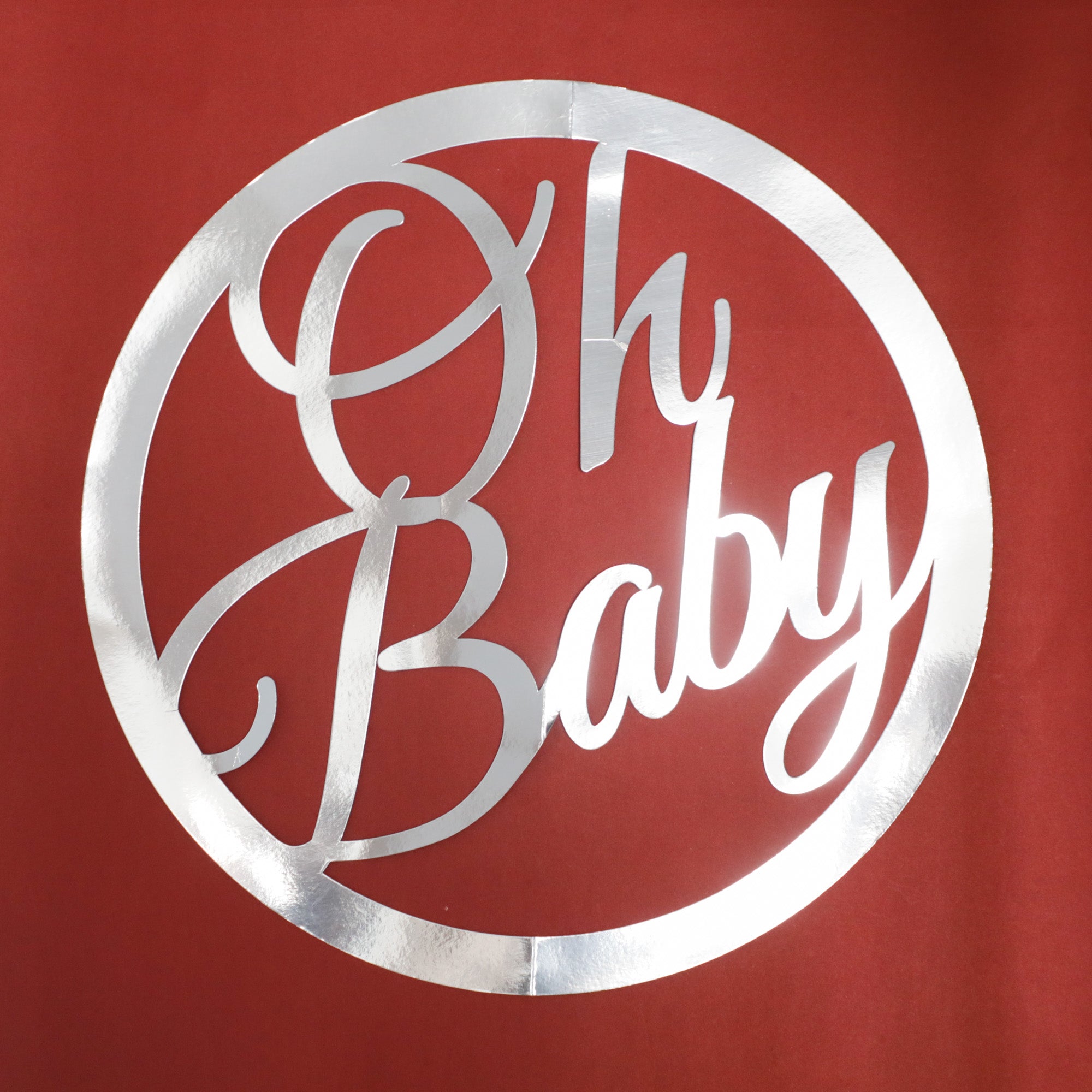Oh Baby Cutouts for baby shower decoration in the USA