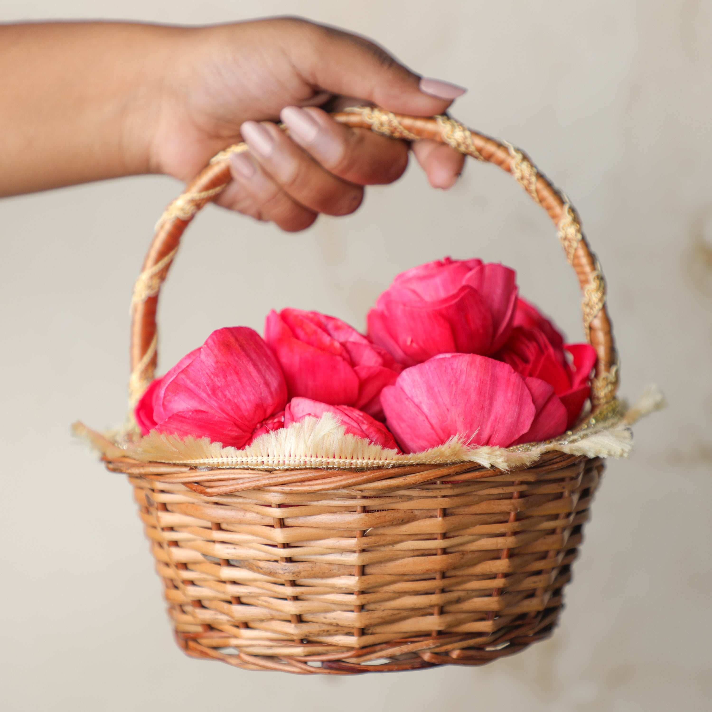 flower basket for pooja flower girl basket