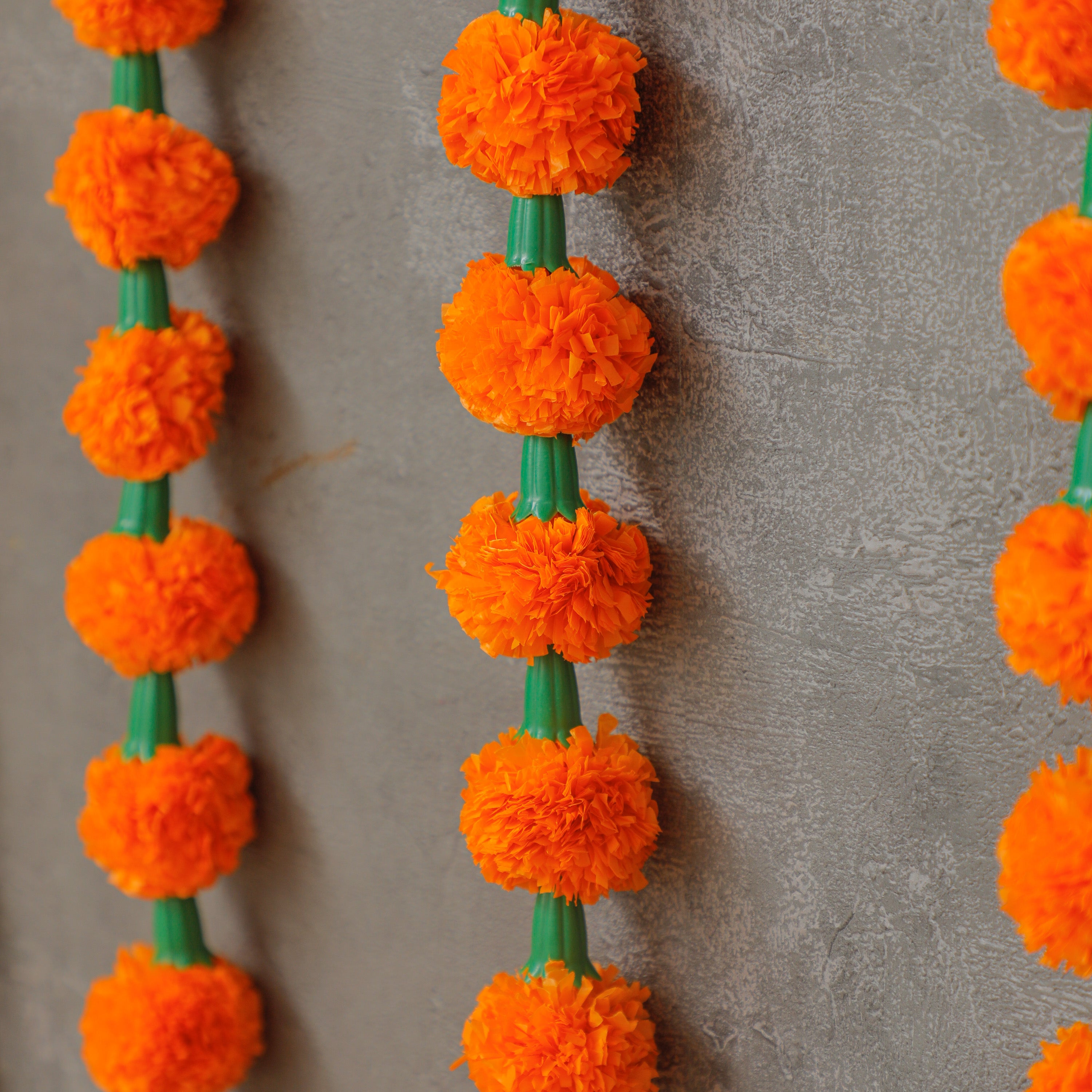 Orange Marigold Garland (6ft)