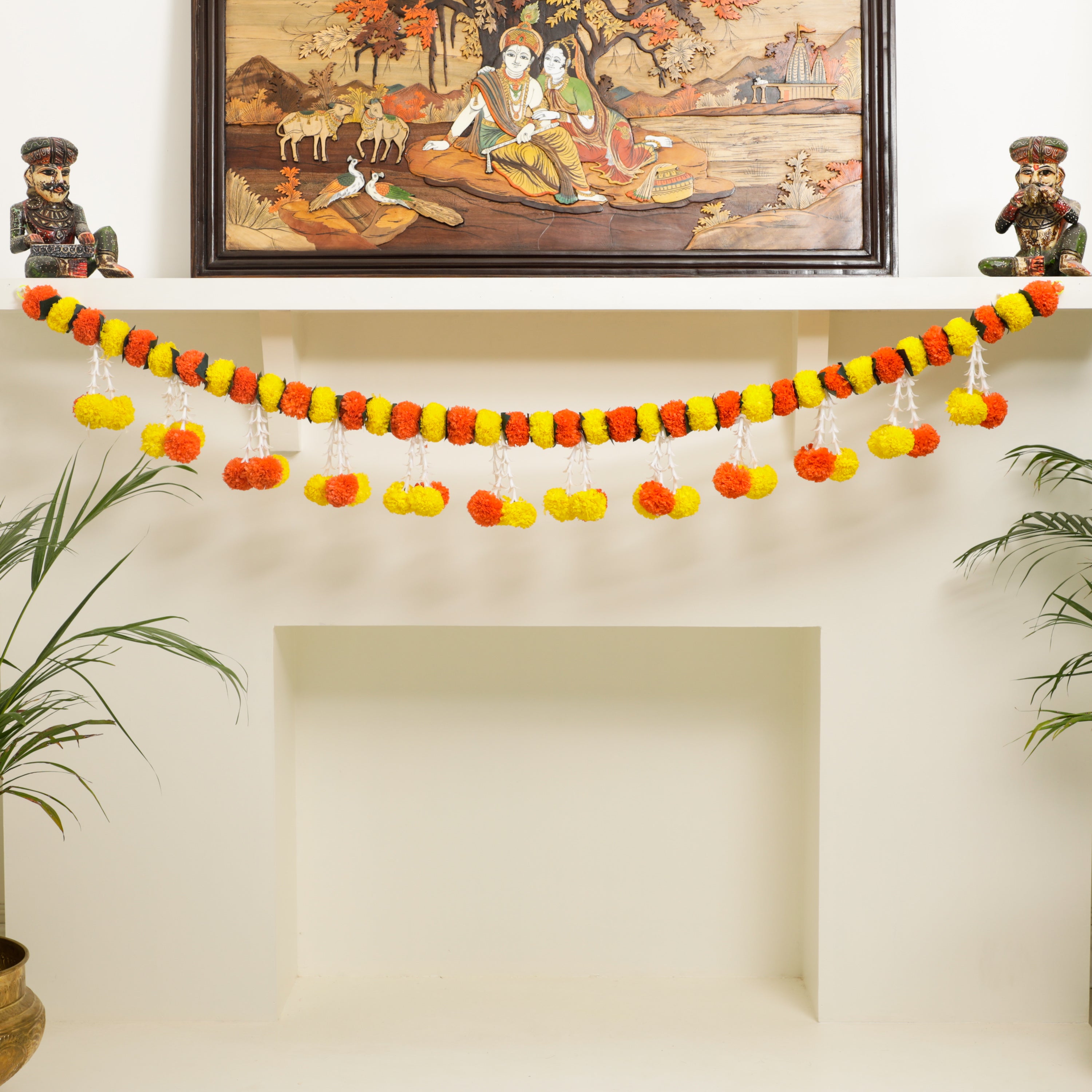 a perfect marigold hanging toran