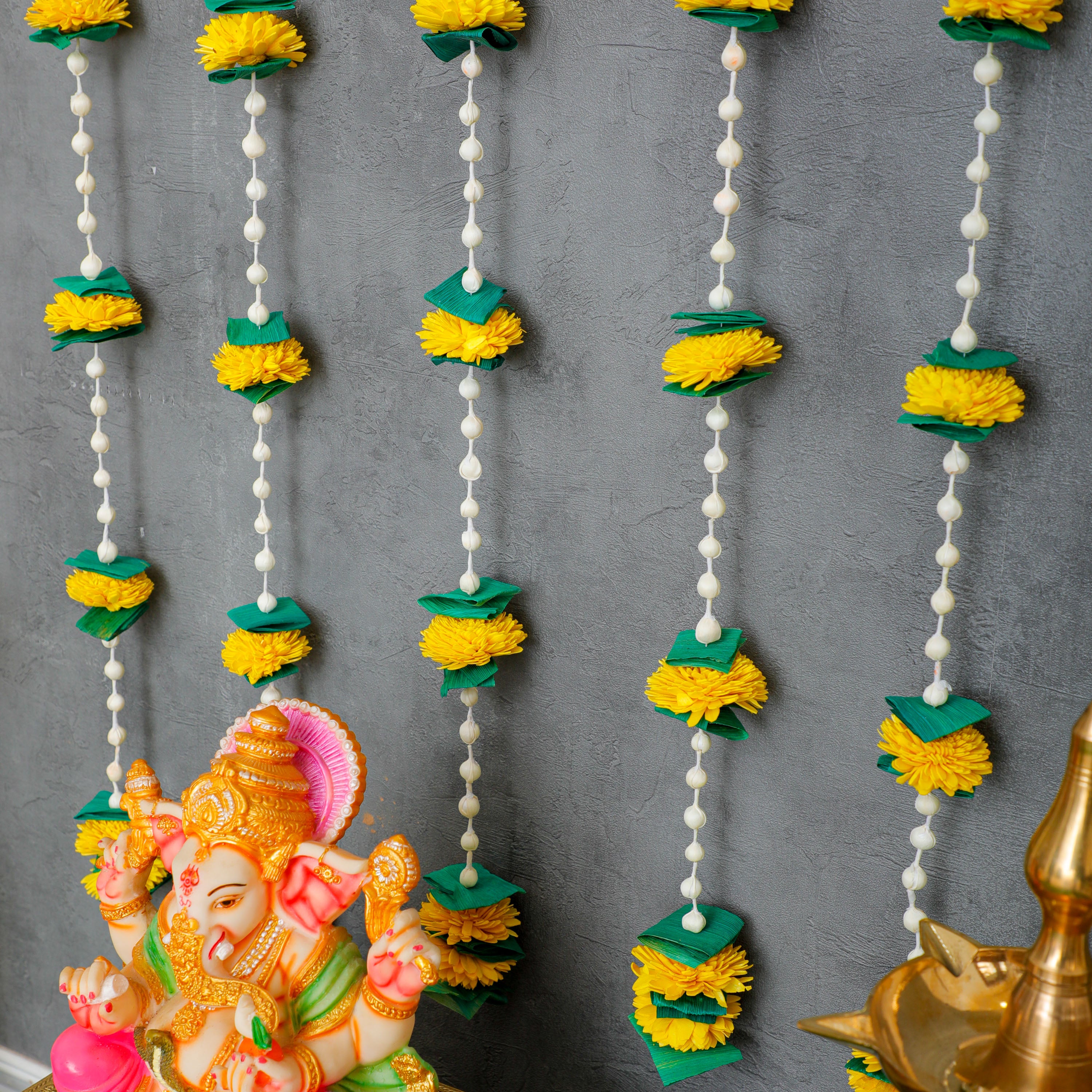 Make a sustainable choice with this stunning  marigold garland