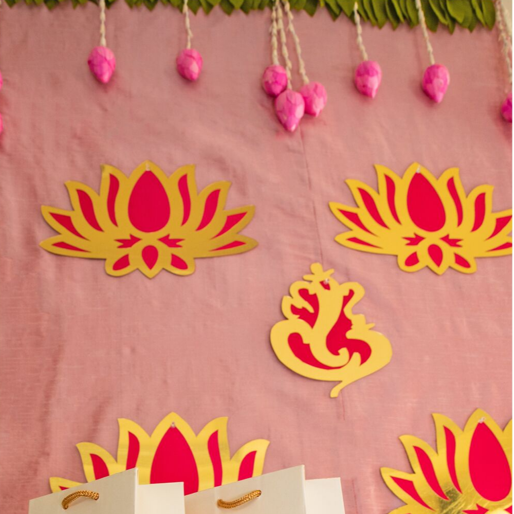 Laser Cut Ganesh Cutouts for event background decoration