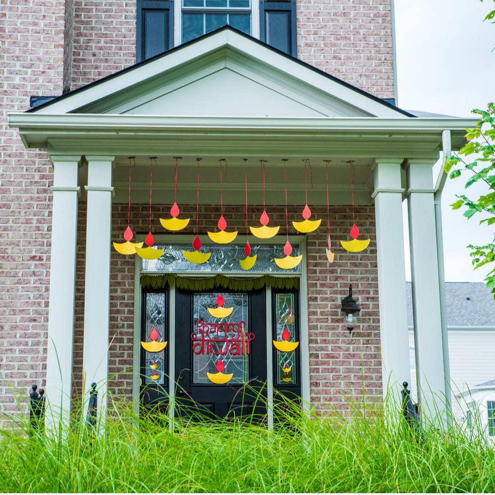 Indian Festive Diwali Diya Cutouts for doorway and home decorations