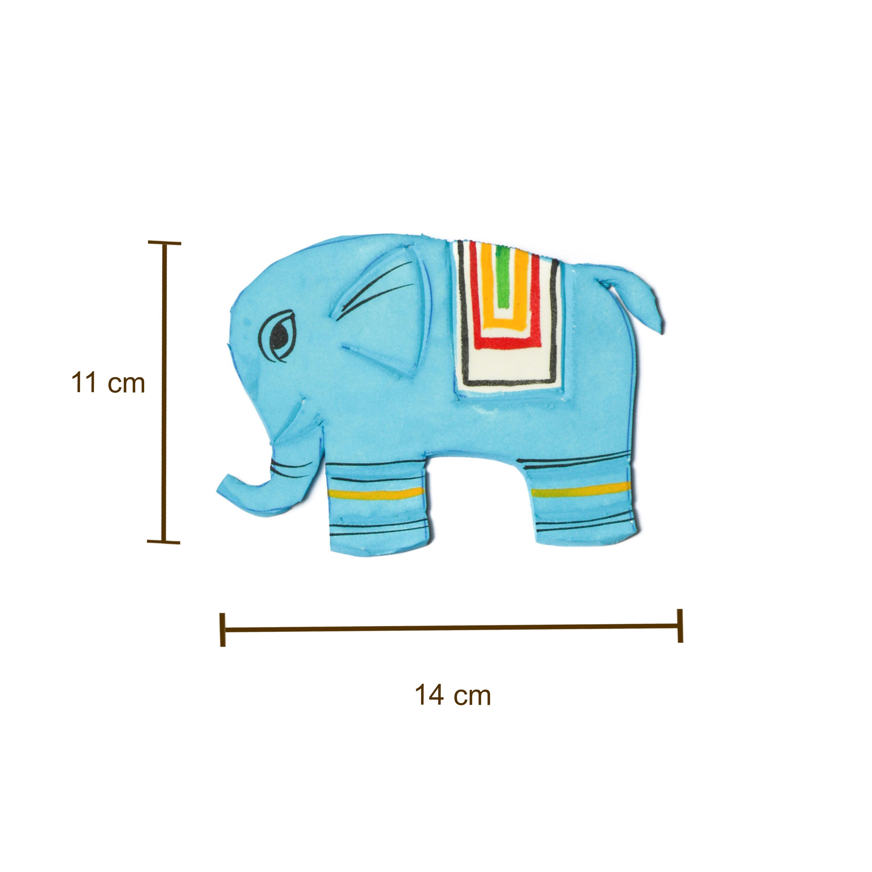 Small elephant cutouts for Indian pooja rituals