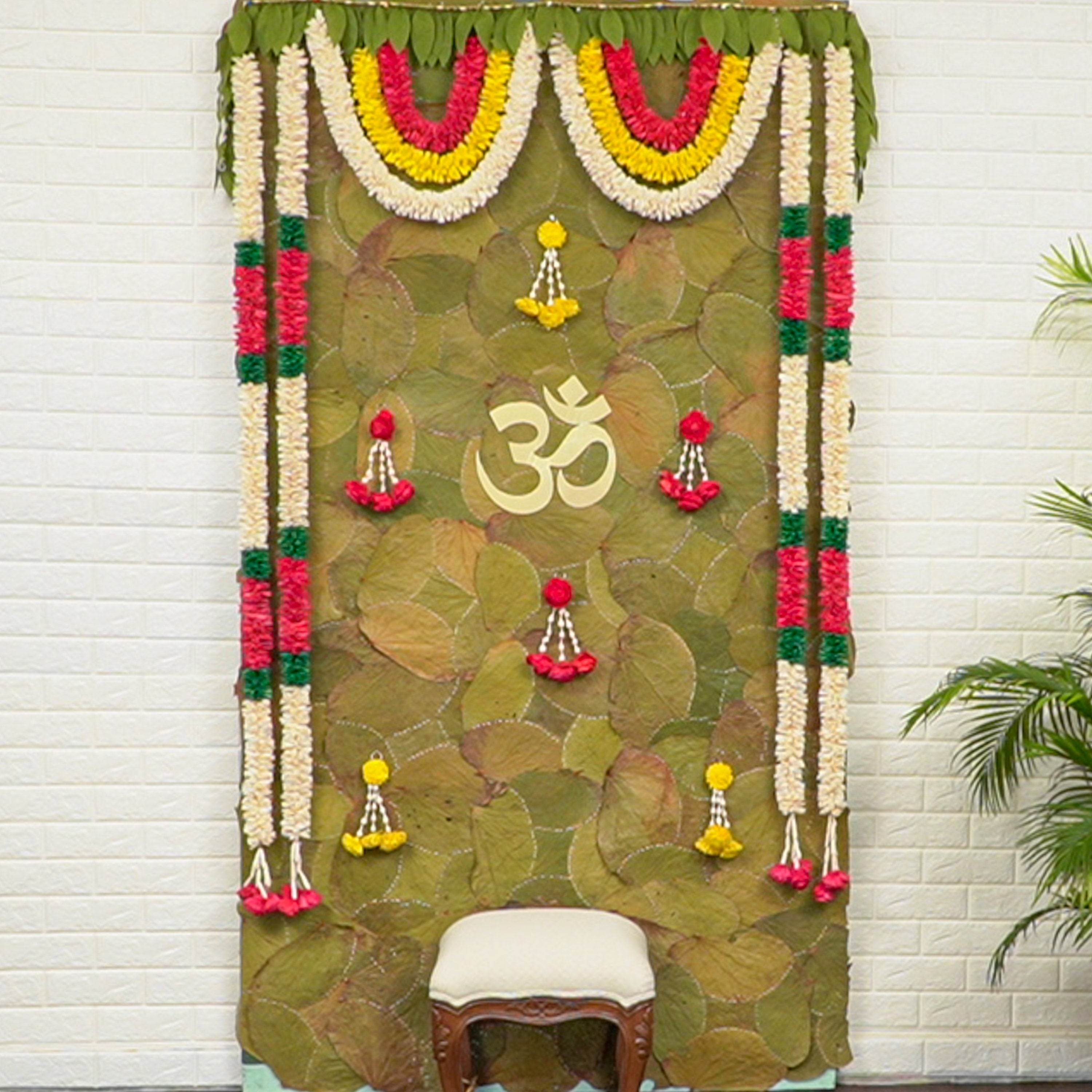 Bio-Degradable Backdrop Kit for Indian Pooja Decorations