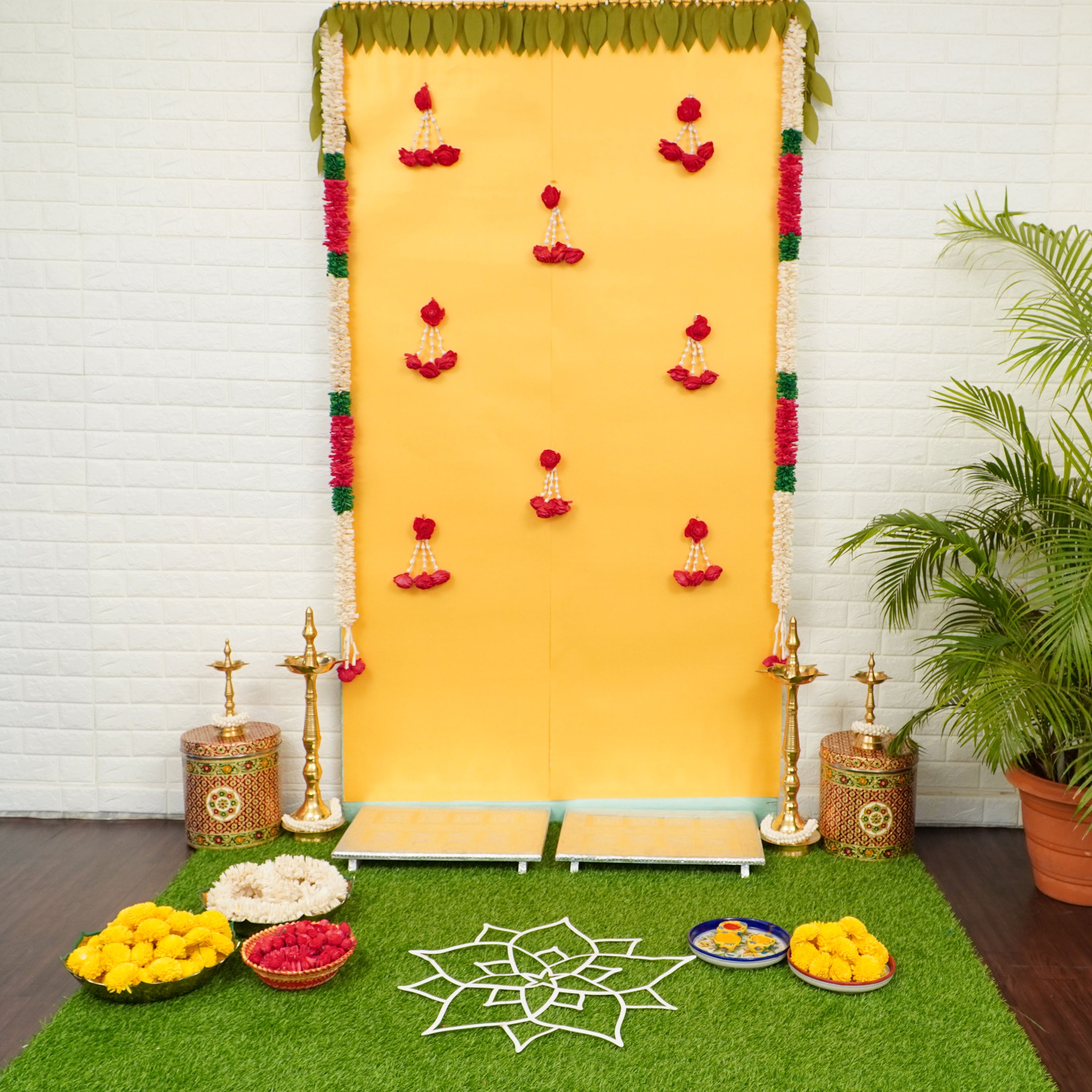 Mogra hanging decor kit for Indian pooja online in the USA