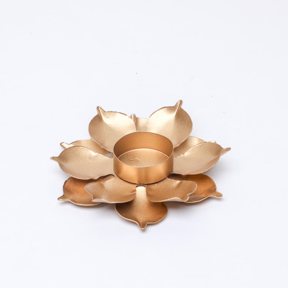 Metal tealight holder for pooja and home decorations