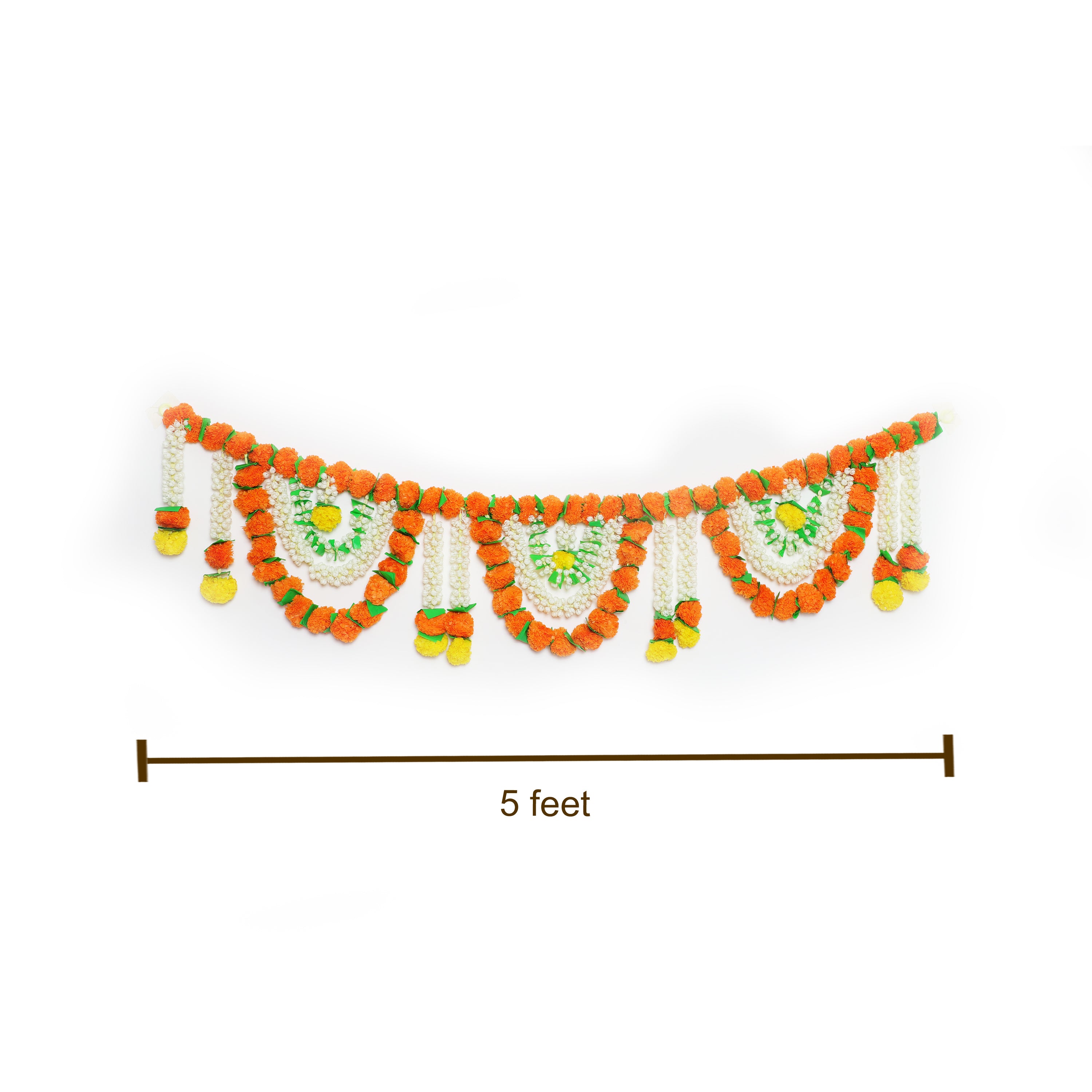 Decorative artificial mantel toran