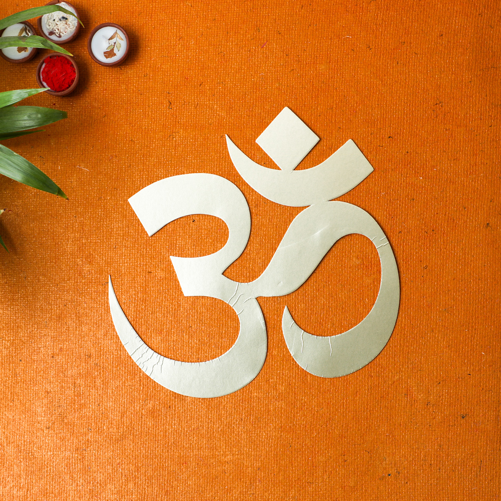 Om cutouts for indian pooja decor at home
