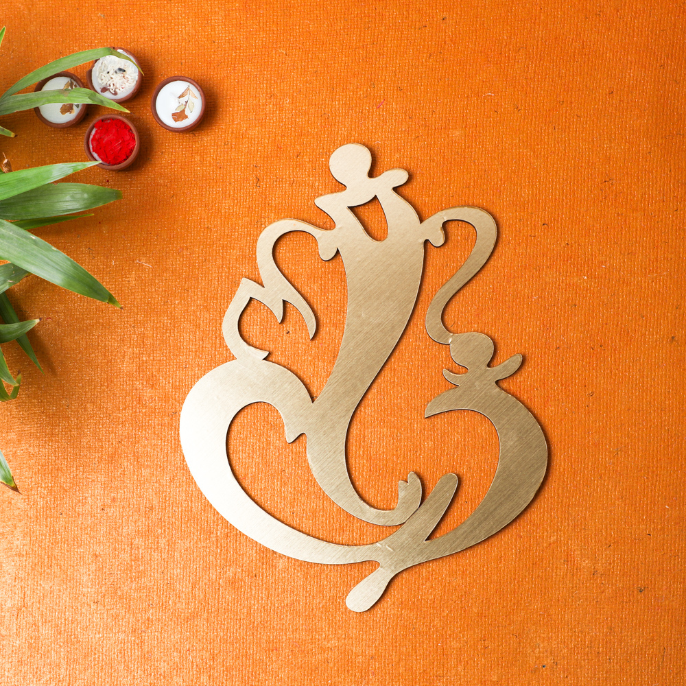 Lord Ganesh Acrylic Cutout for Pooja Space or Home Decoration